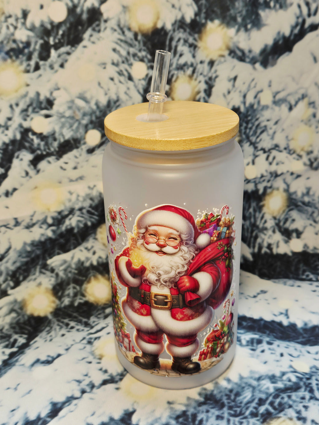 Frosted Trinkbecher Nikolaus SOFORTKAUF