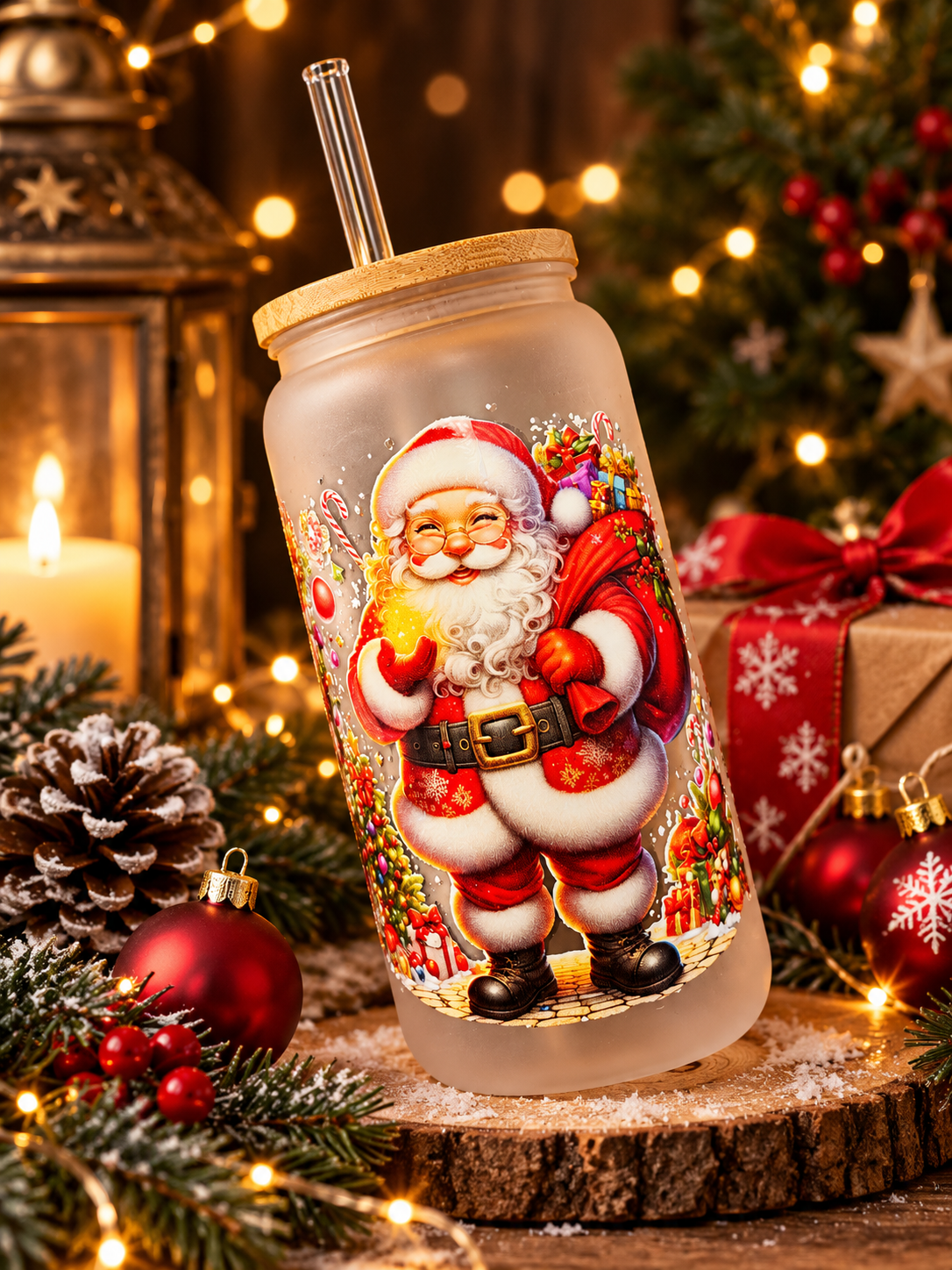Frosted Trinkbecher Nikolaus SOFORTKAUF