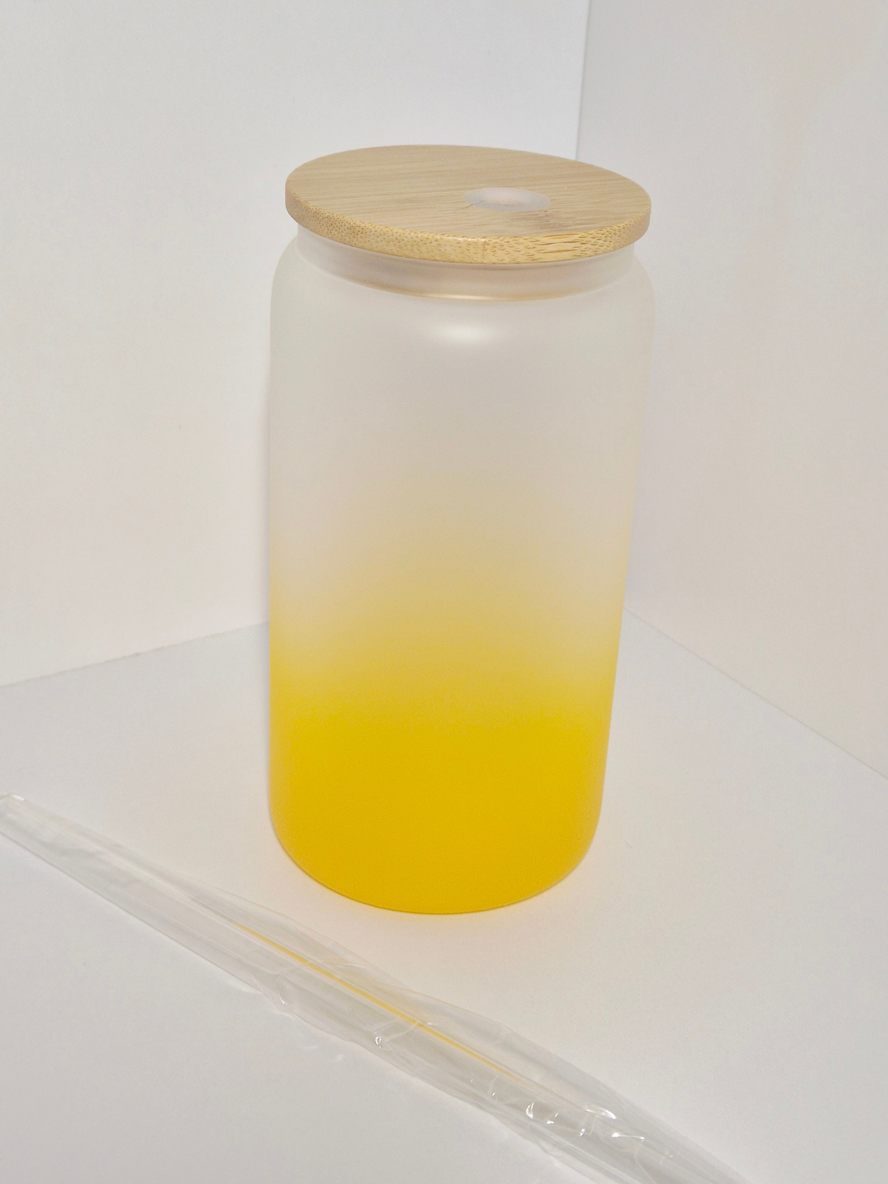 Trinkglas Ombre Style Gelb