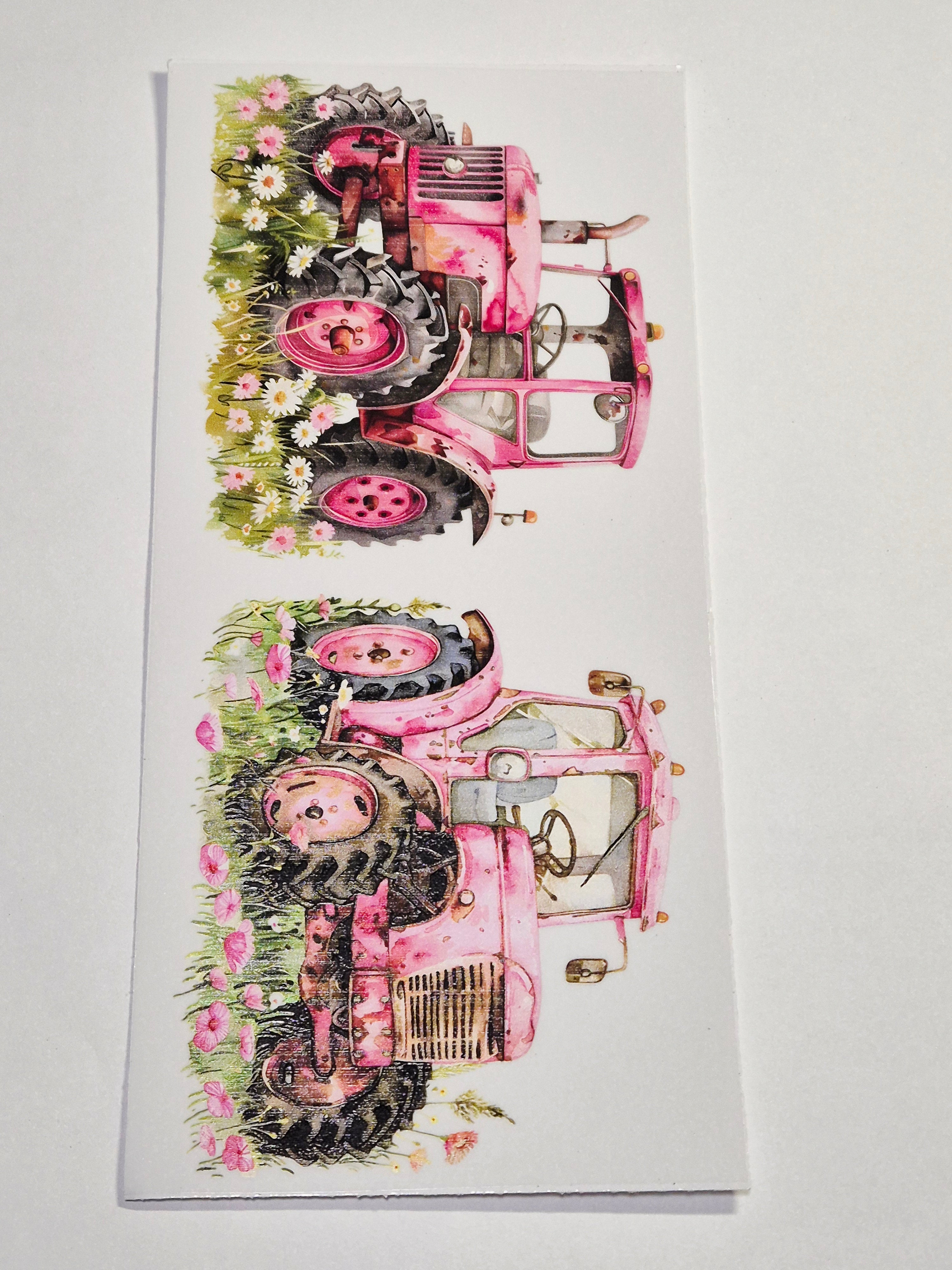 Sticker Traktor Pink Frau 85