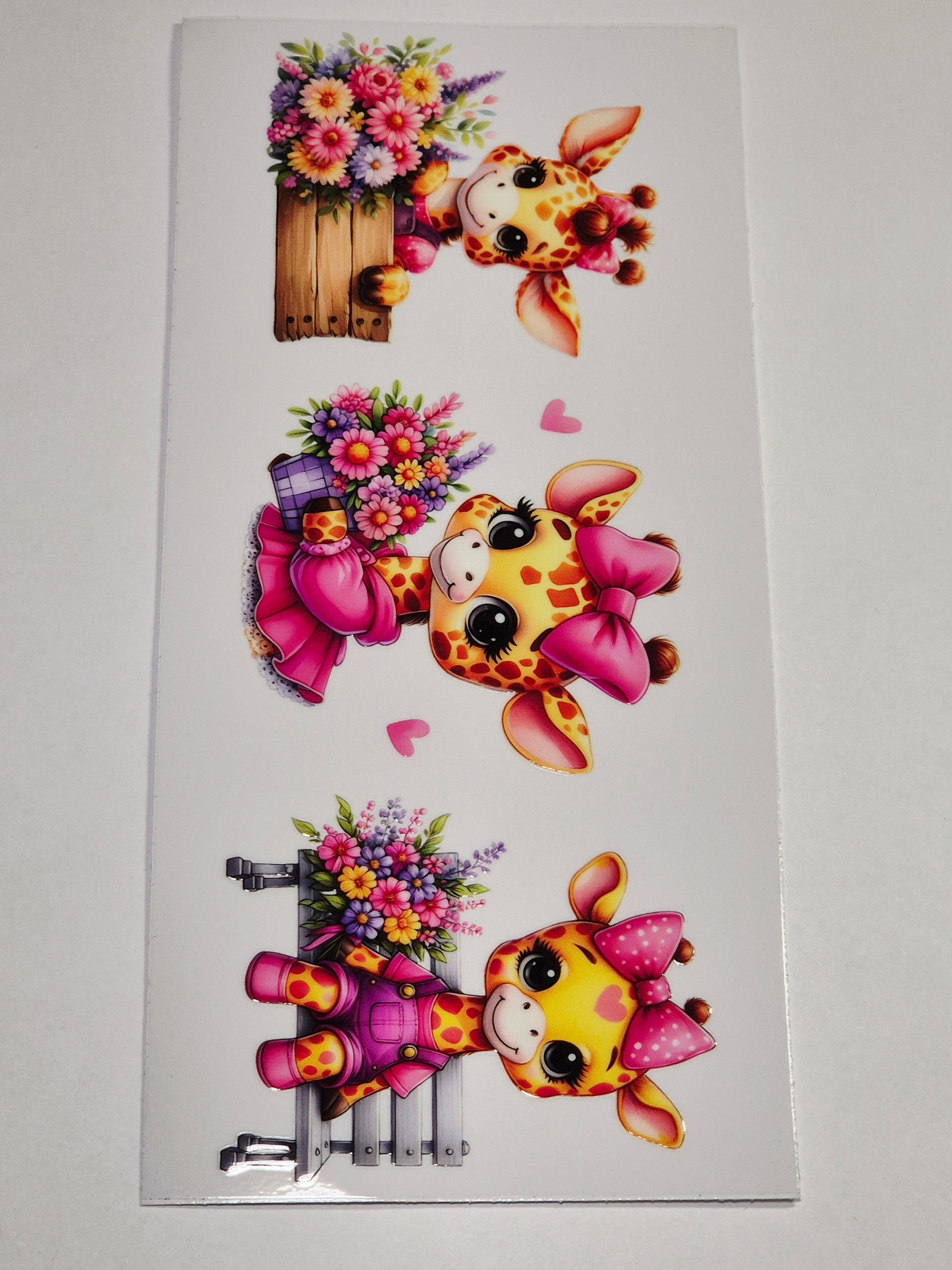 Sticker Giraffe Mädchen 205