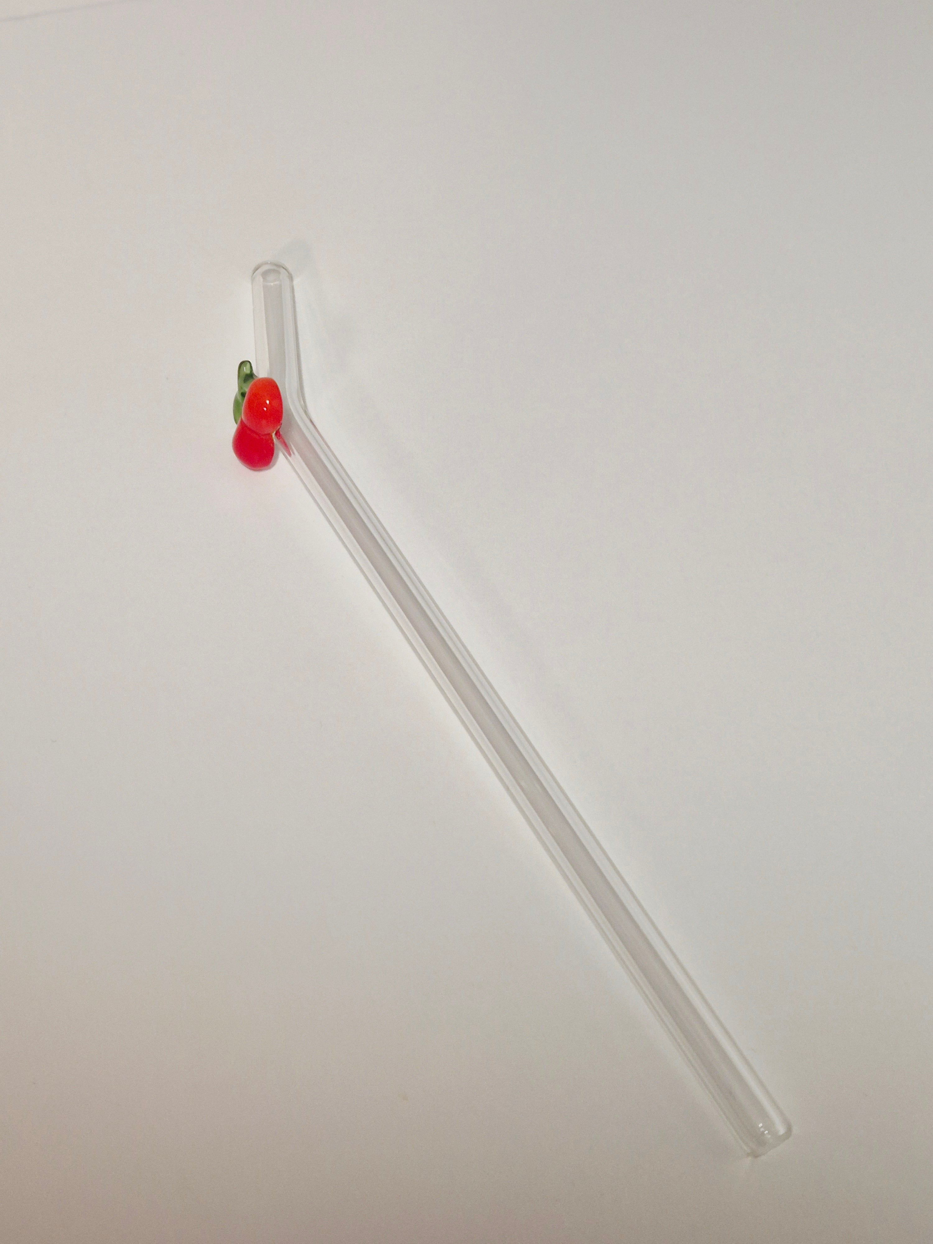 Glasstrohhalm Kirsche