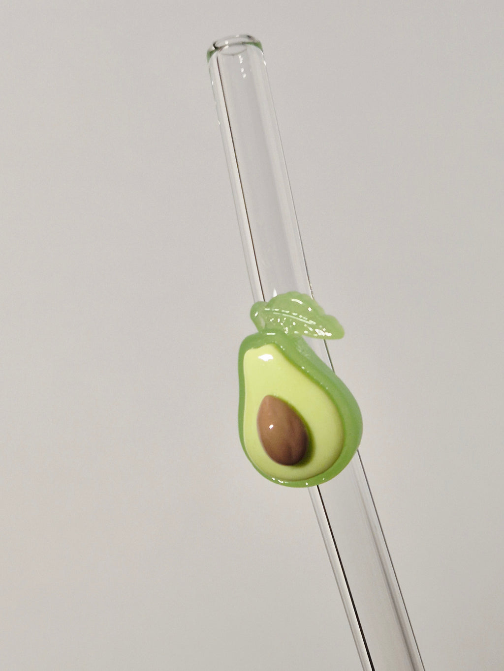 Glasstrohhalm Avocado