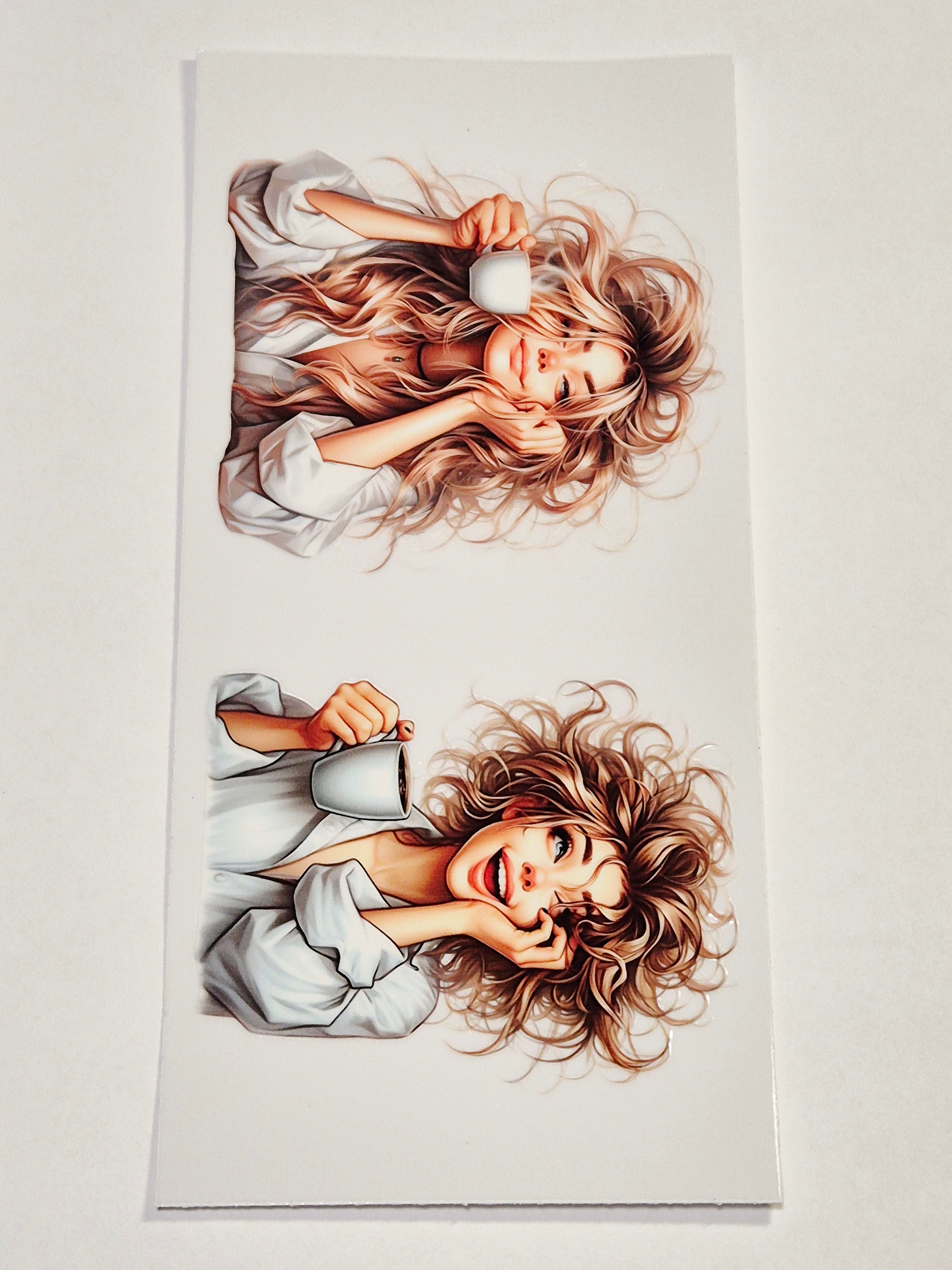 Sticker Frau Crazy Verrückt 50