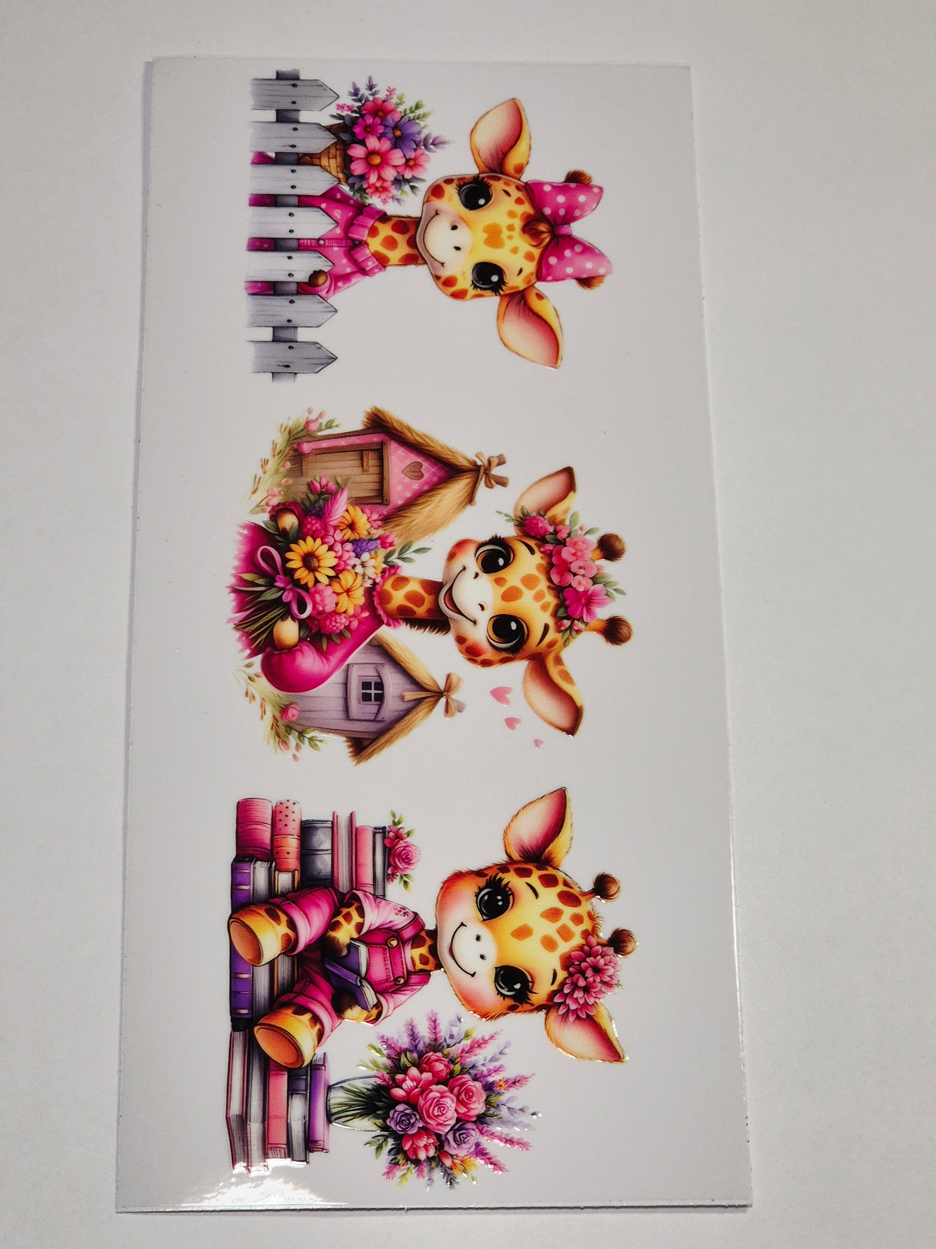 Sticker Giraffe Mädchen 206