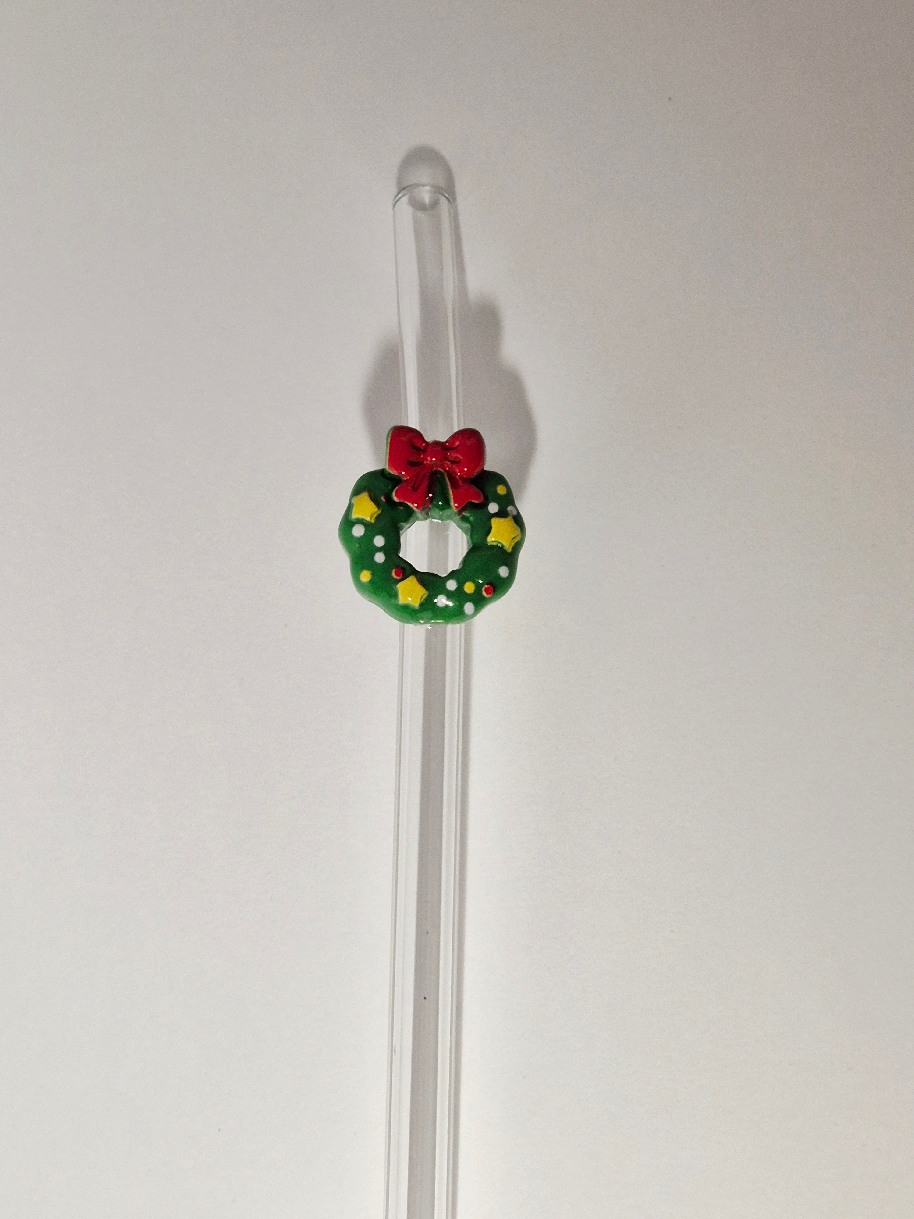 Glasstrohhalm Weihnachten