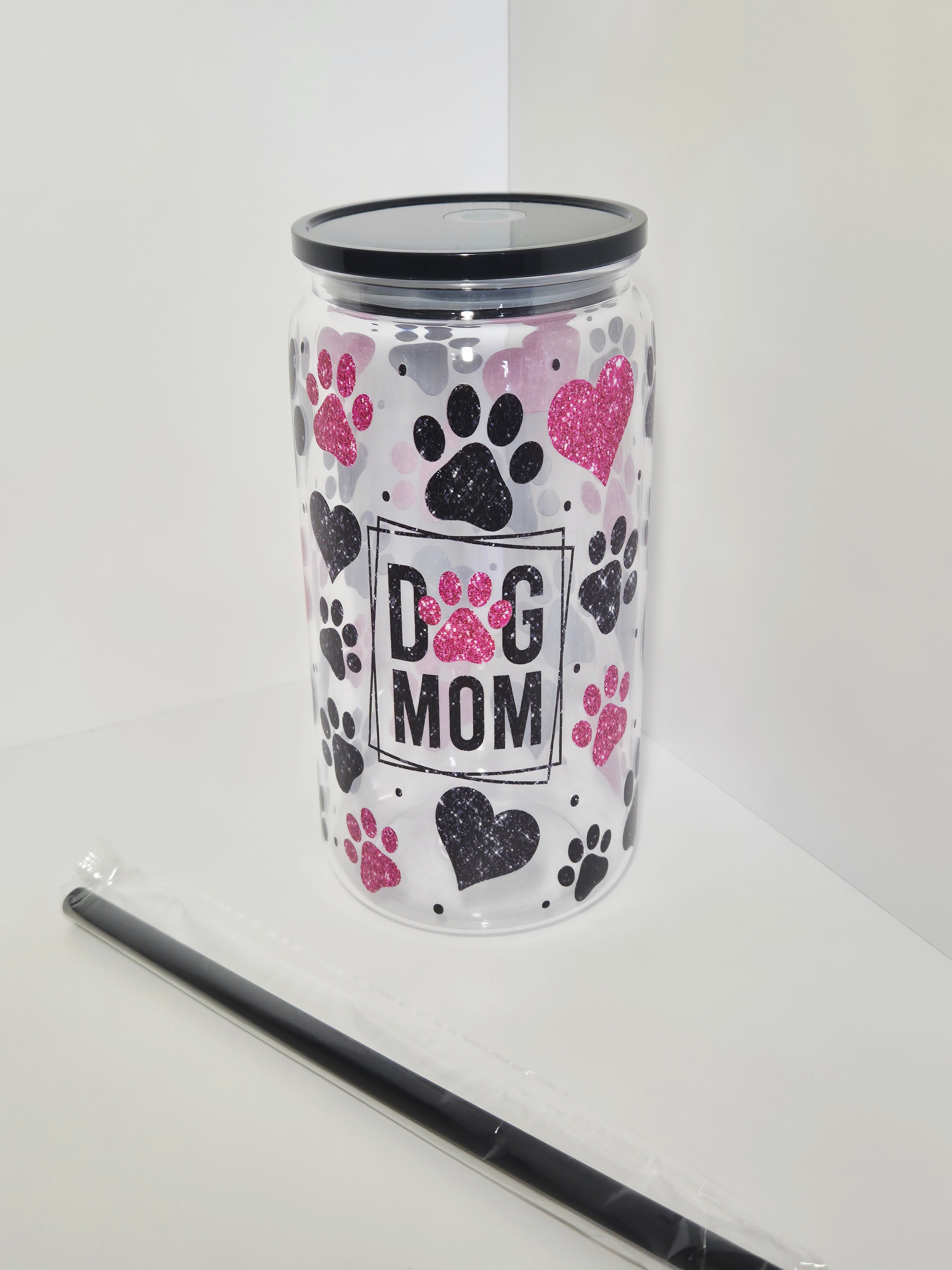 Trinkbecher Dog Mum Schwarz