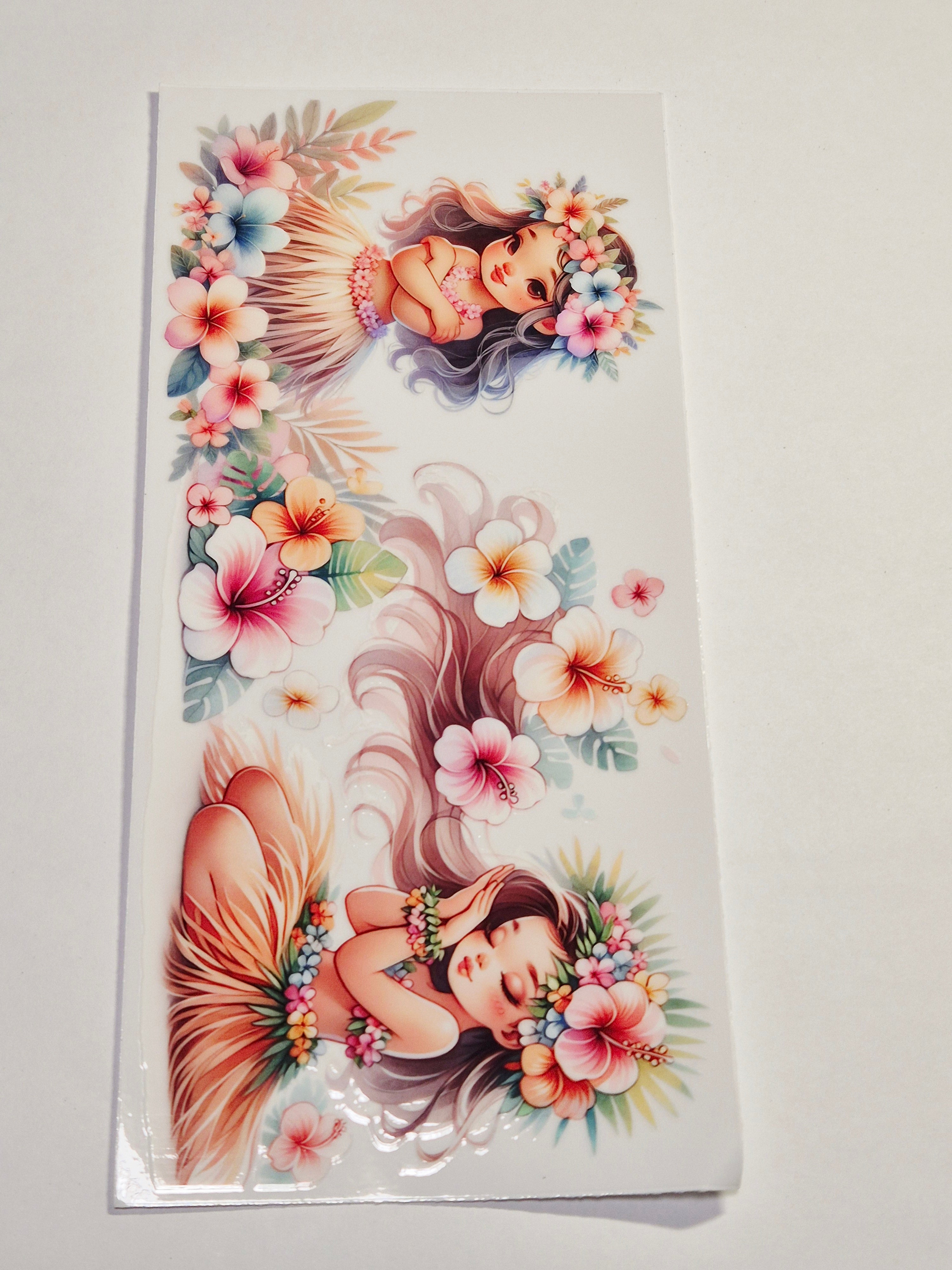 Sticker Hawai Mädchen 65