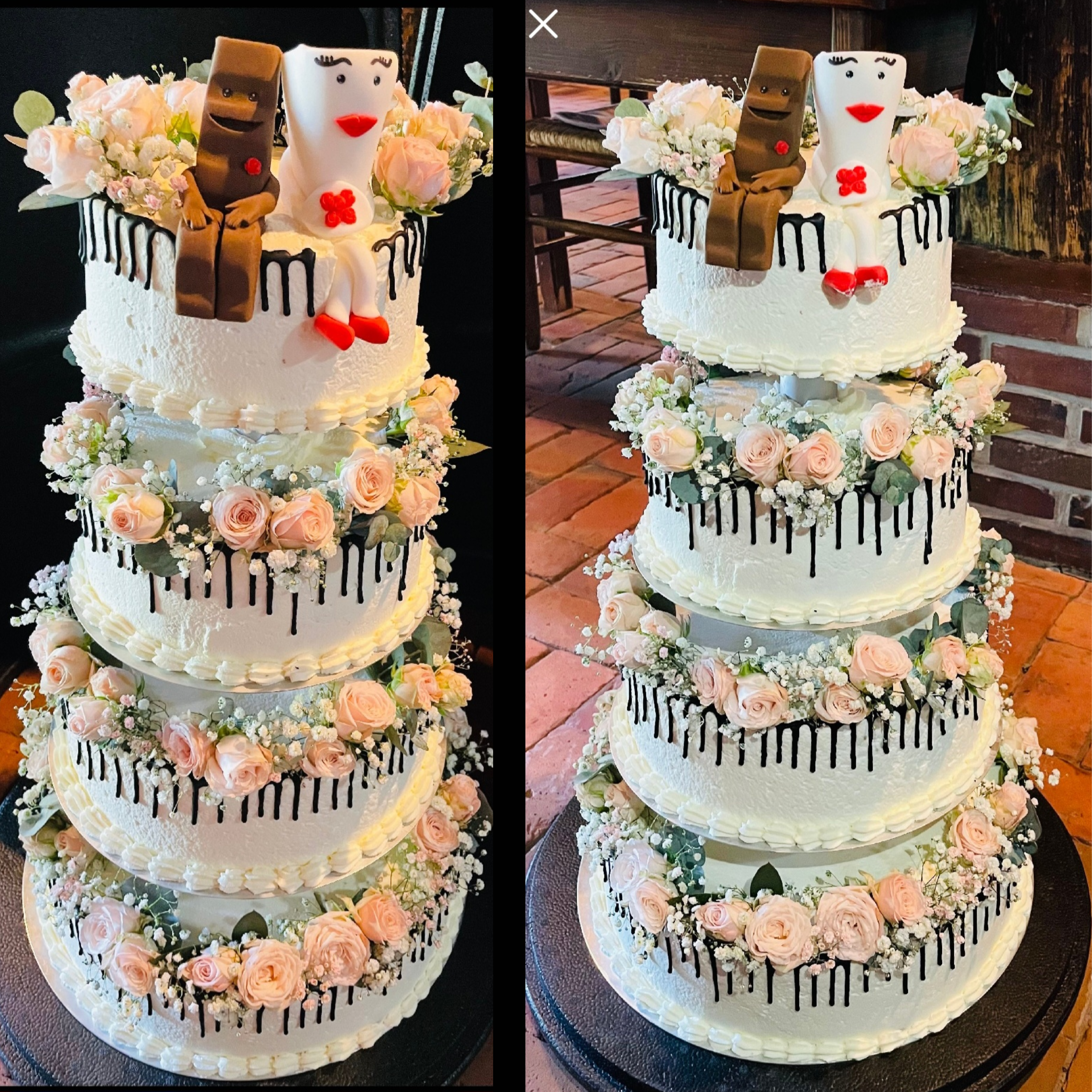 Fondantfigur Milchglas und Schokoriegel , Tortendeko