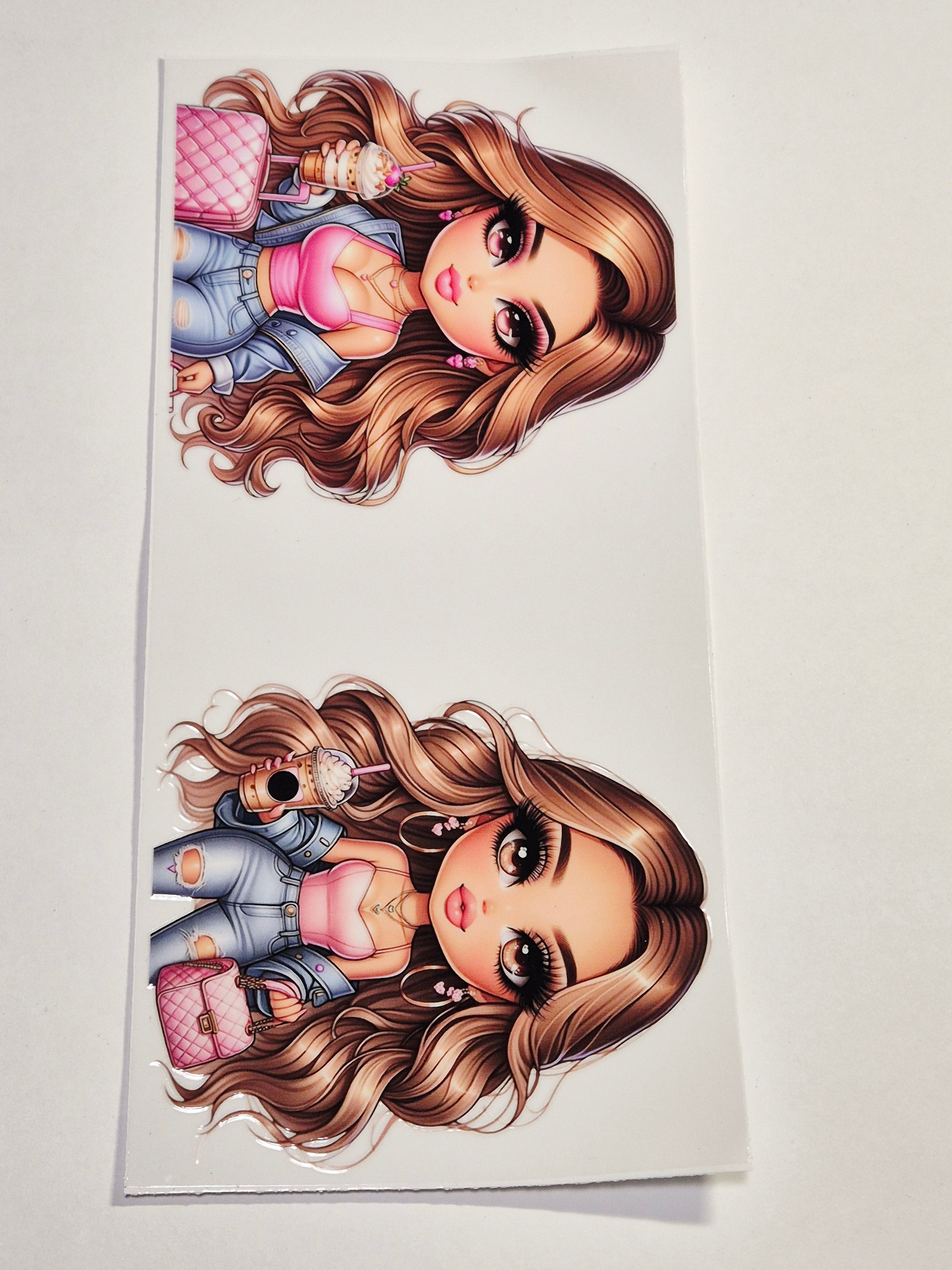 Sticker Schickes Mädchen 70