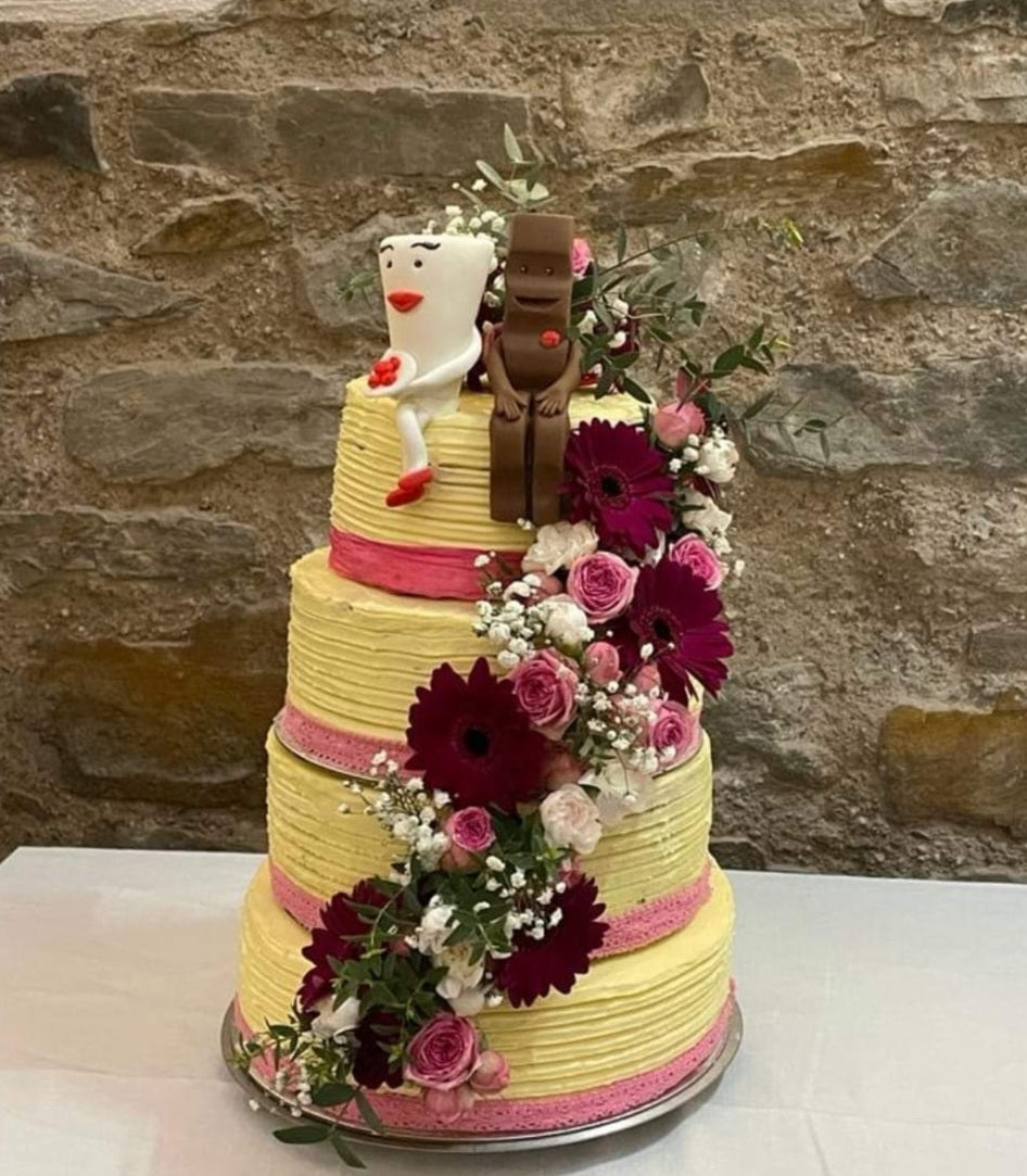 Fondantfigur Milchglas und Schokoriegel , Tortendeko