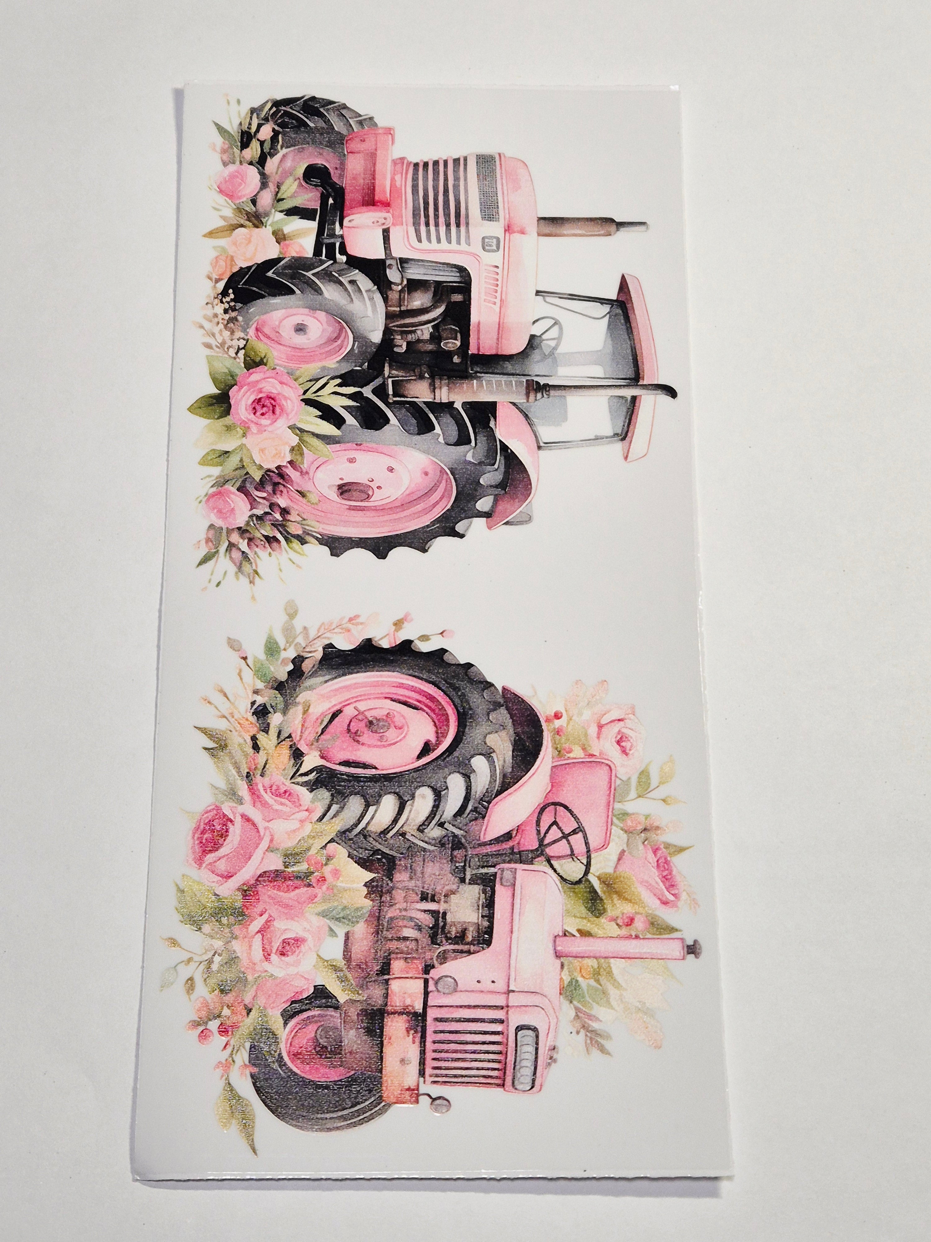 Sticker Traktor Pink Frau 82