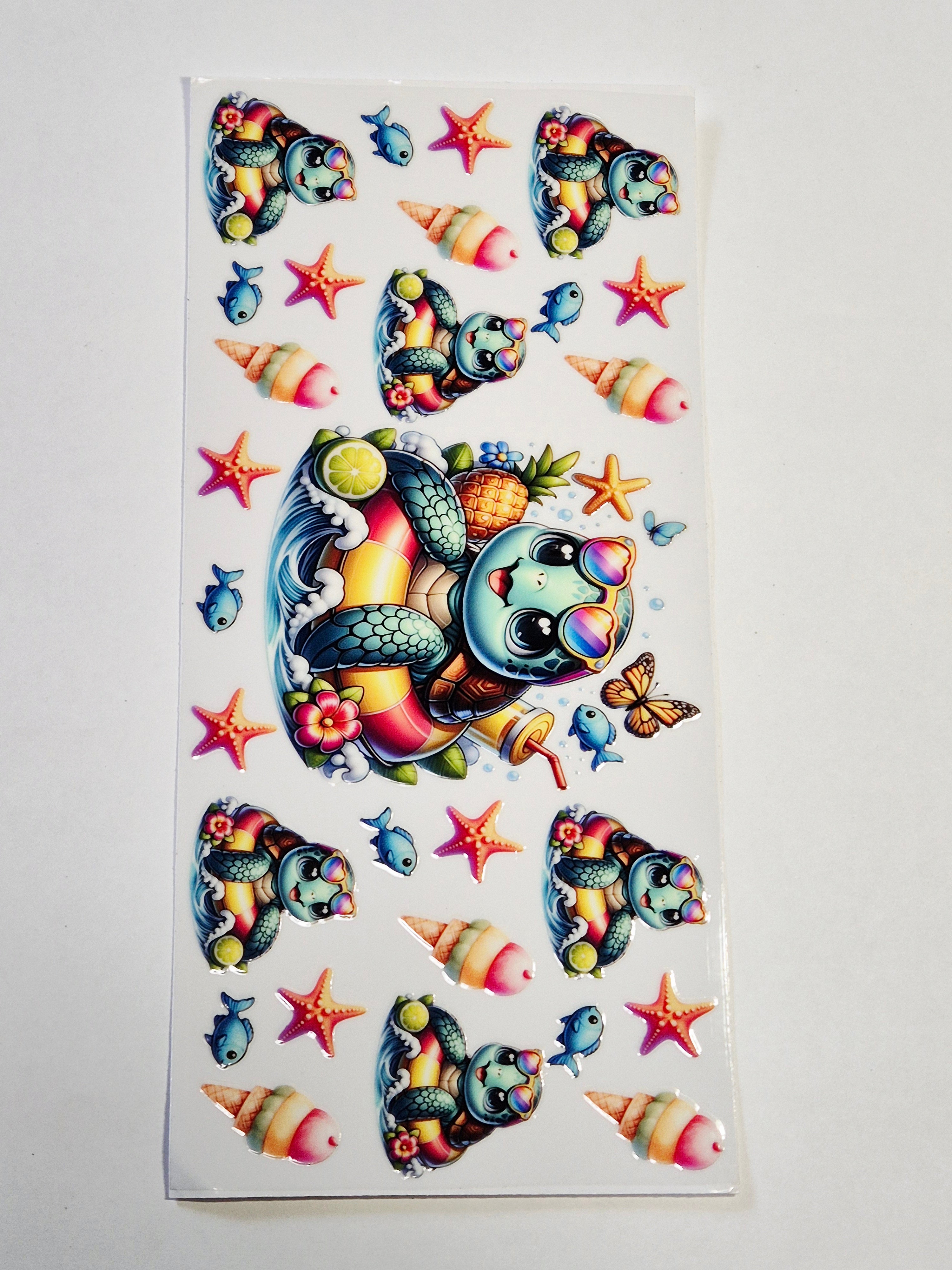 Sticker Meer Schildkröte Sommer 16