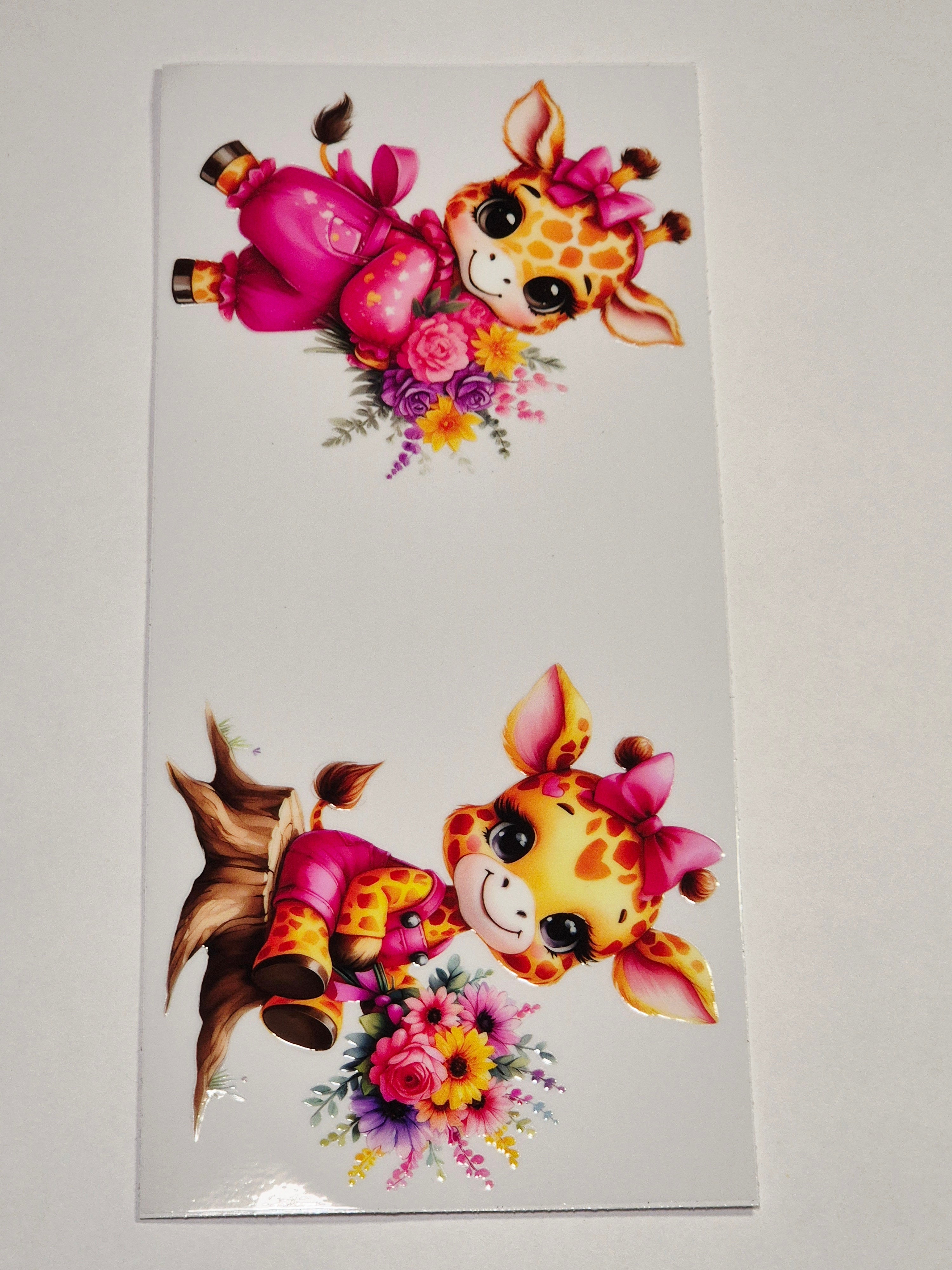 Sticker Giraffe Mädchen 204