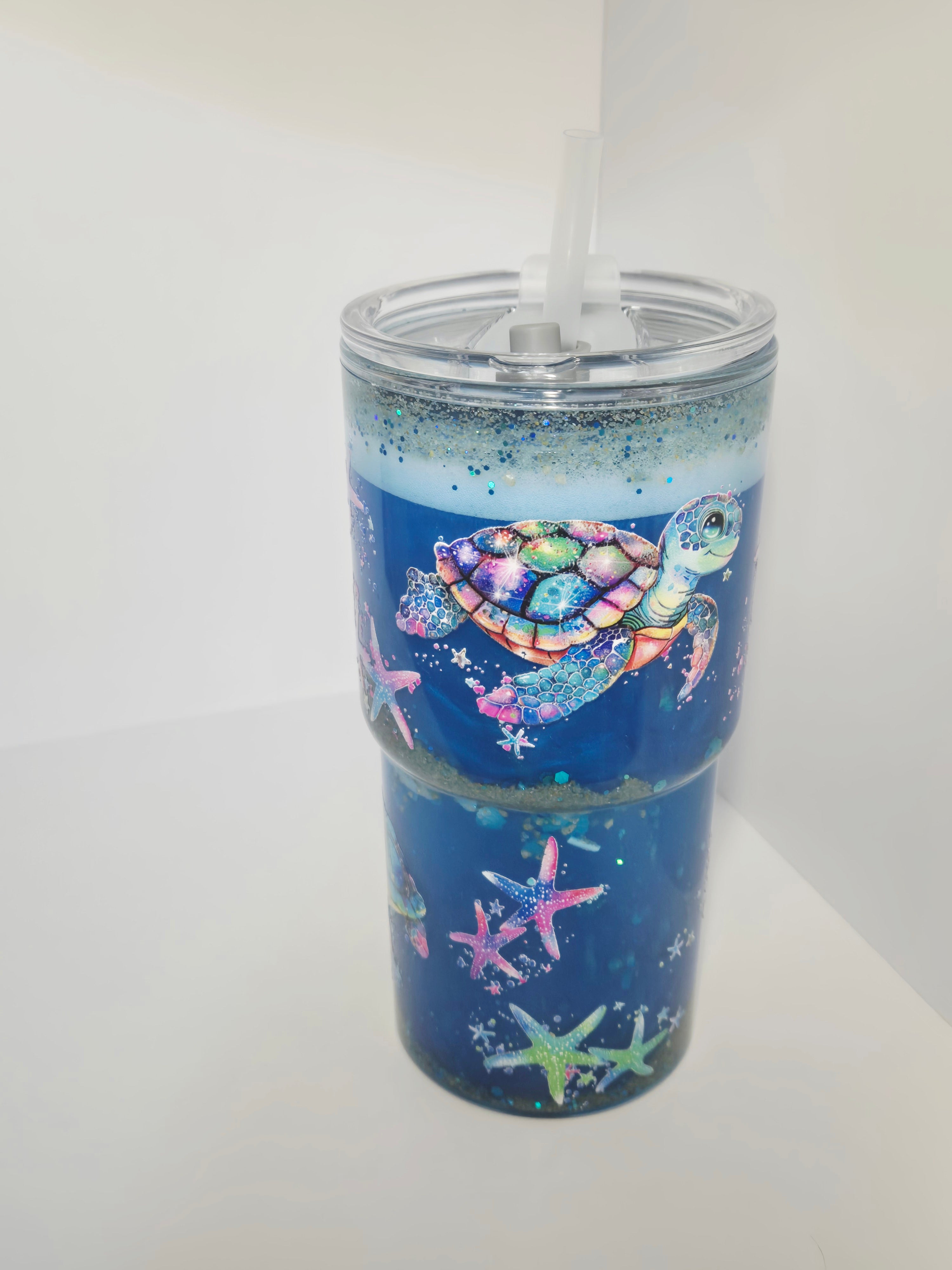 Glitzer Trinkbecher selbst erstellen 530ml