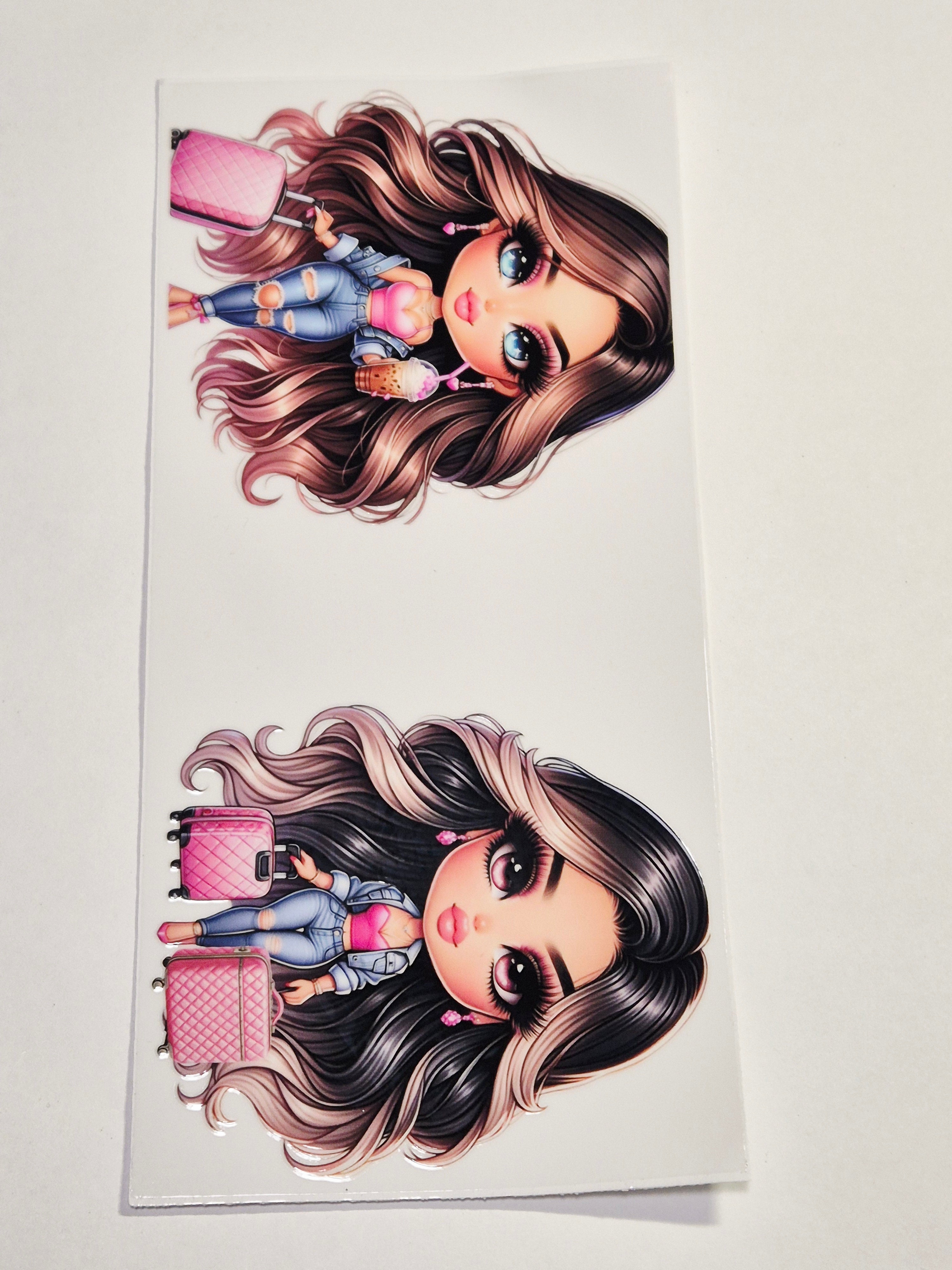 Sticker Schickes Mädchen 72