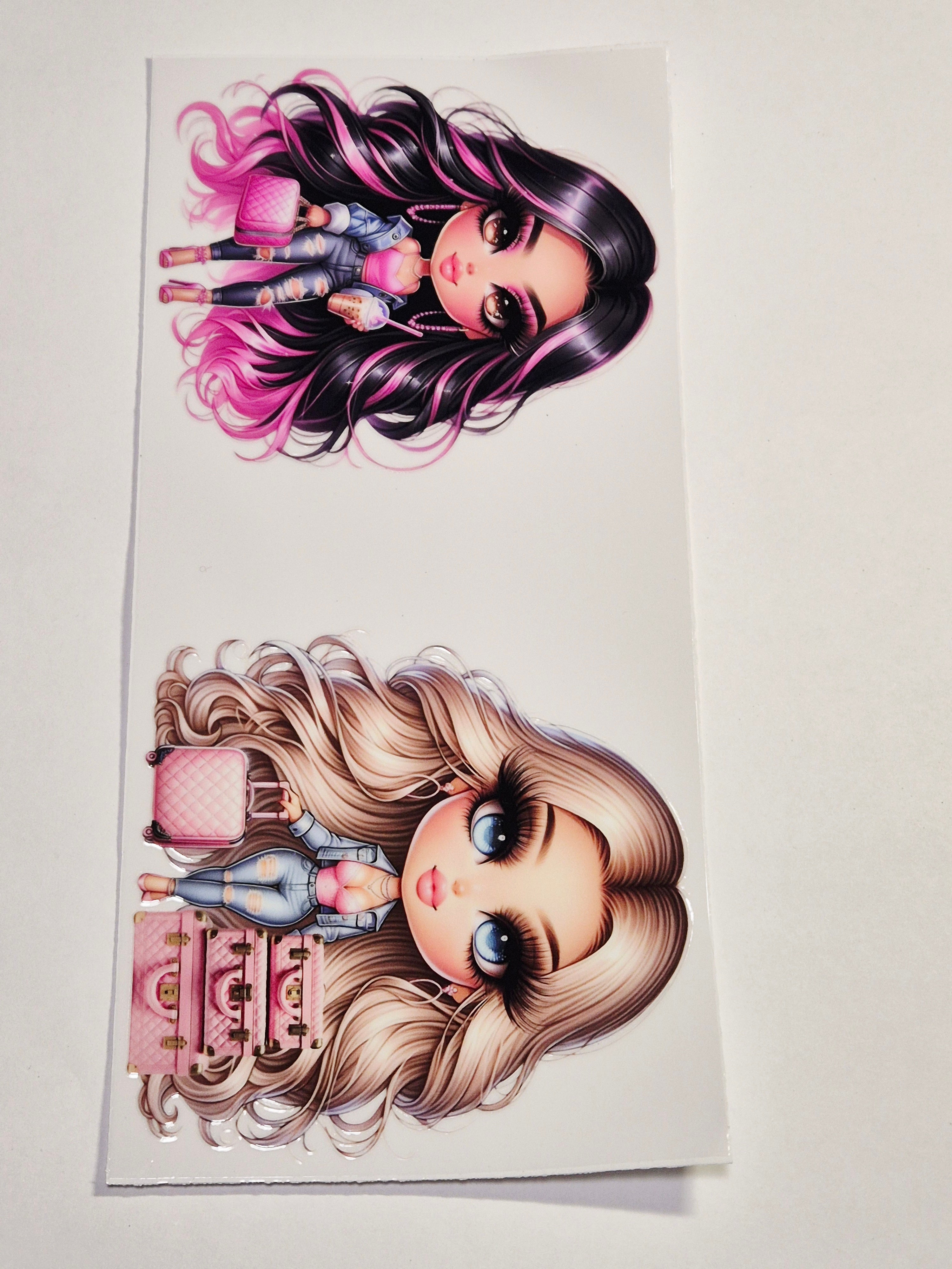 Sticker Schickes Mädchen 69