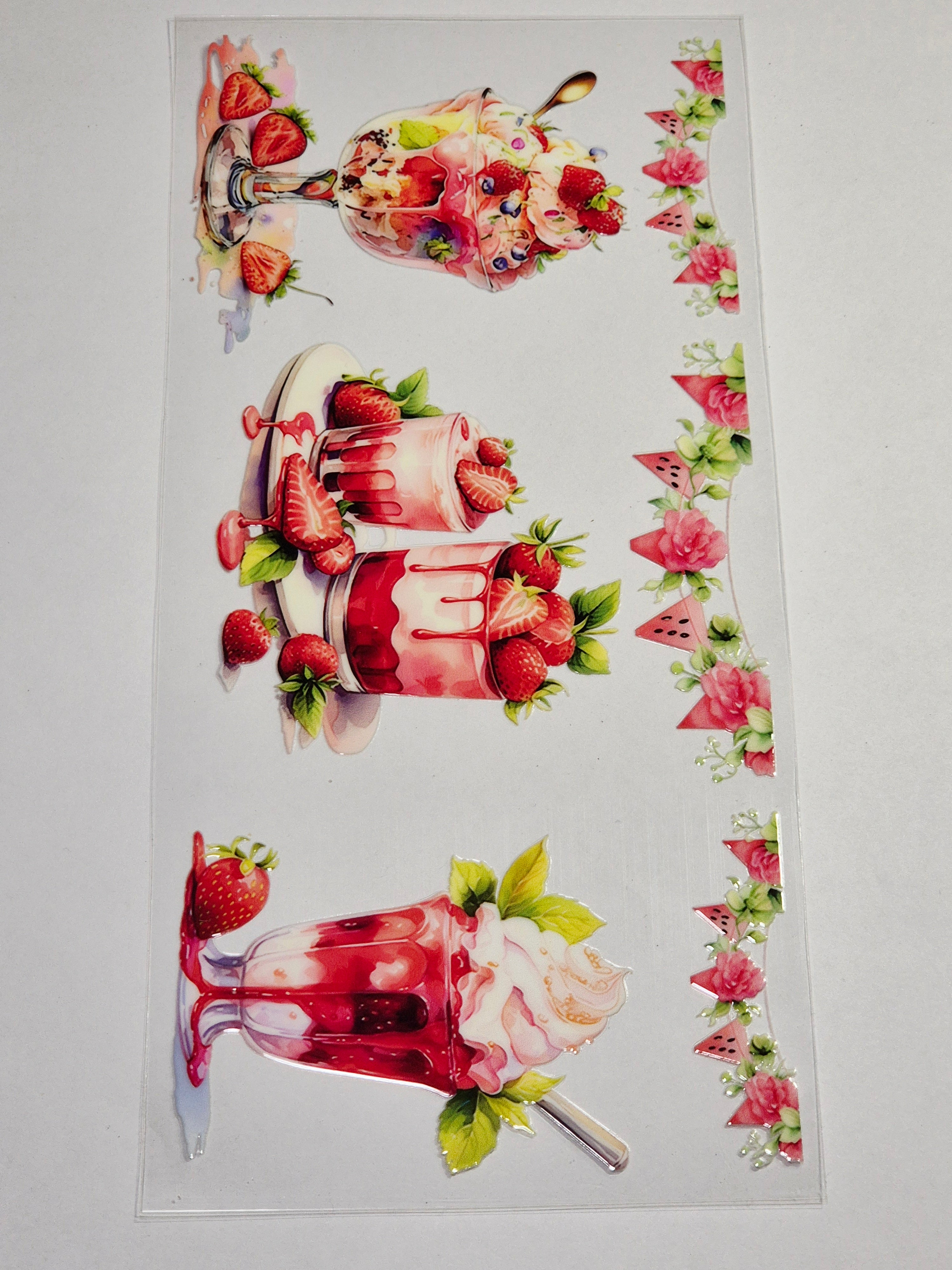 Sticker Erdbeere 28