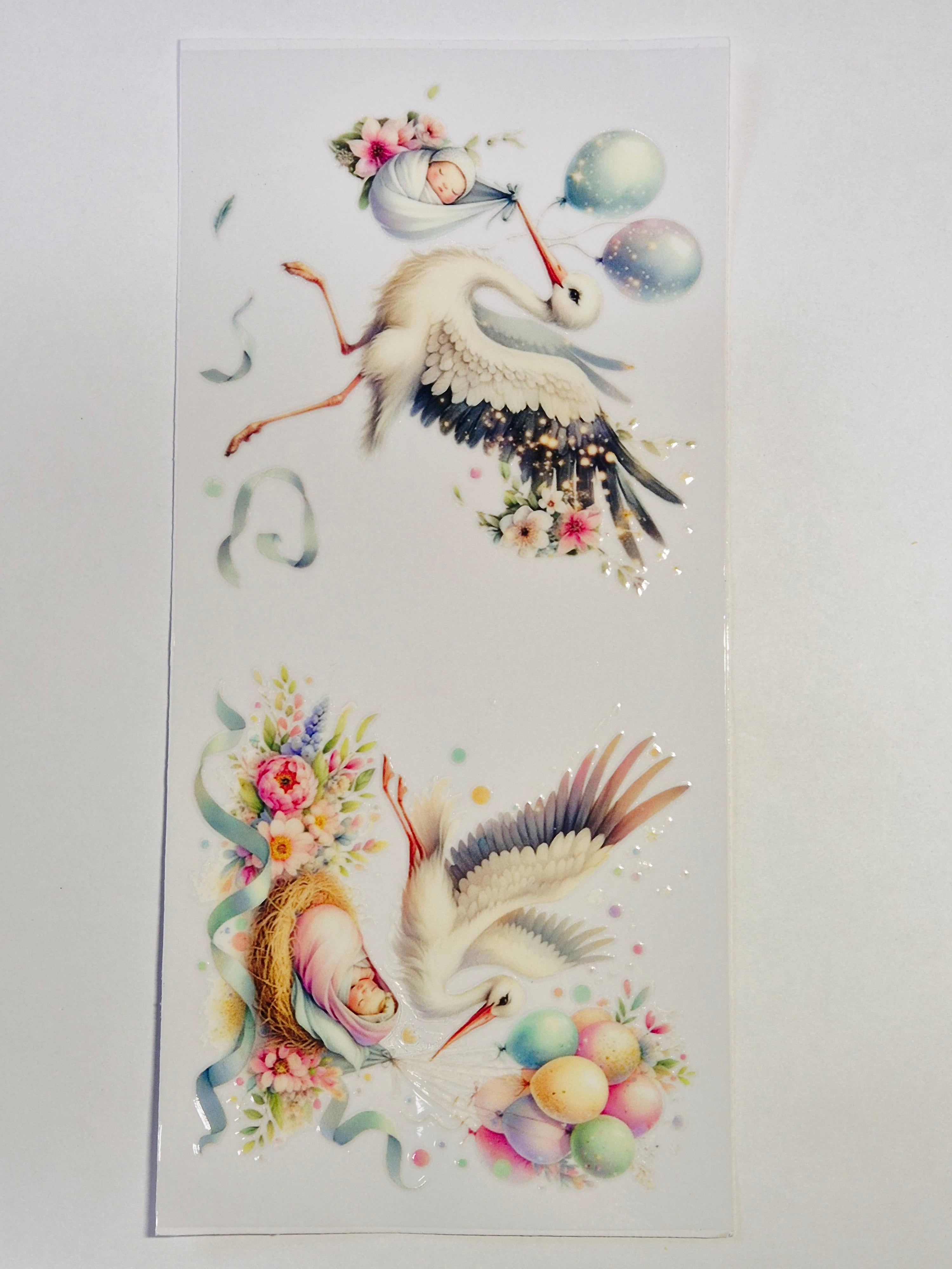 Sticker Storch / Geburt 55