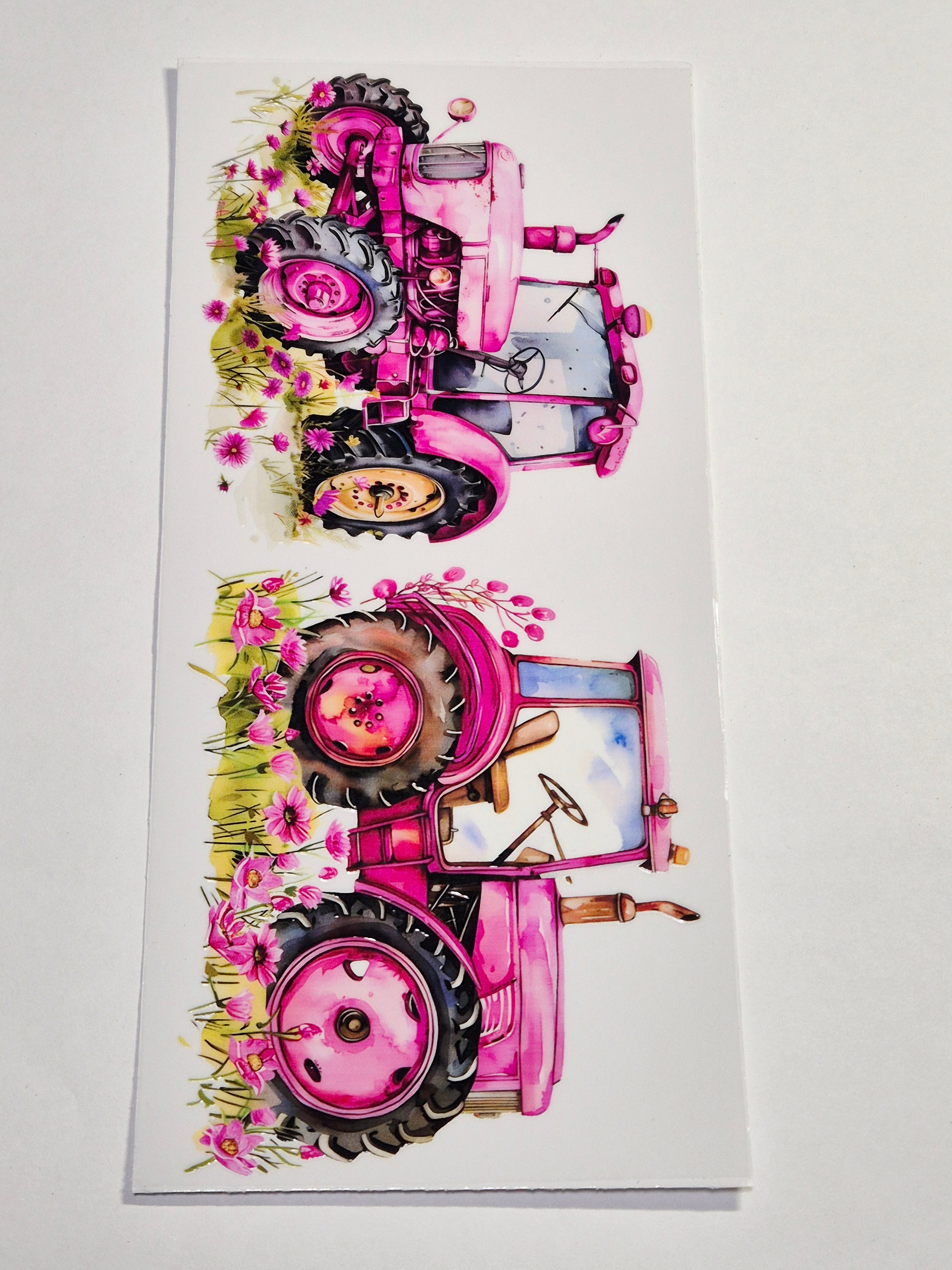 Sticker Traktor Pink Frau 84