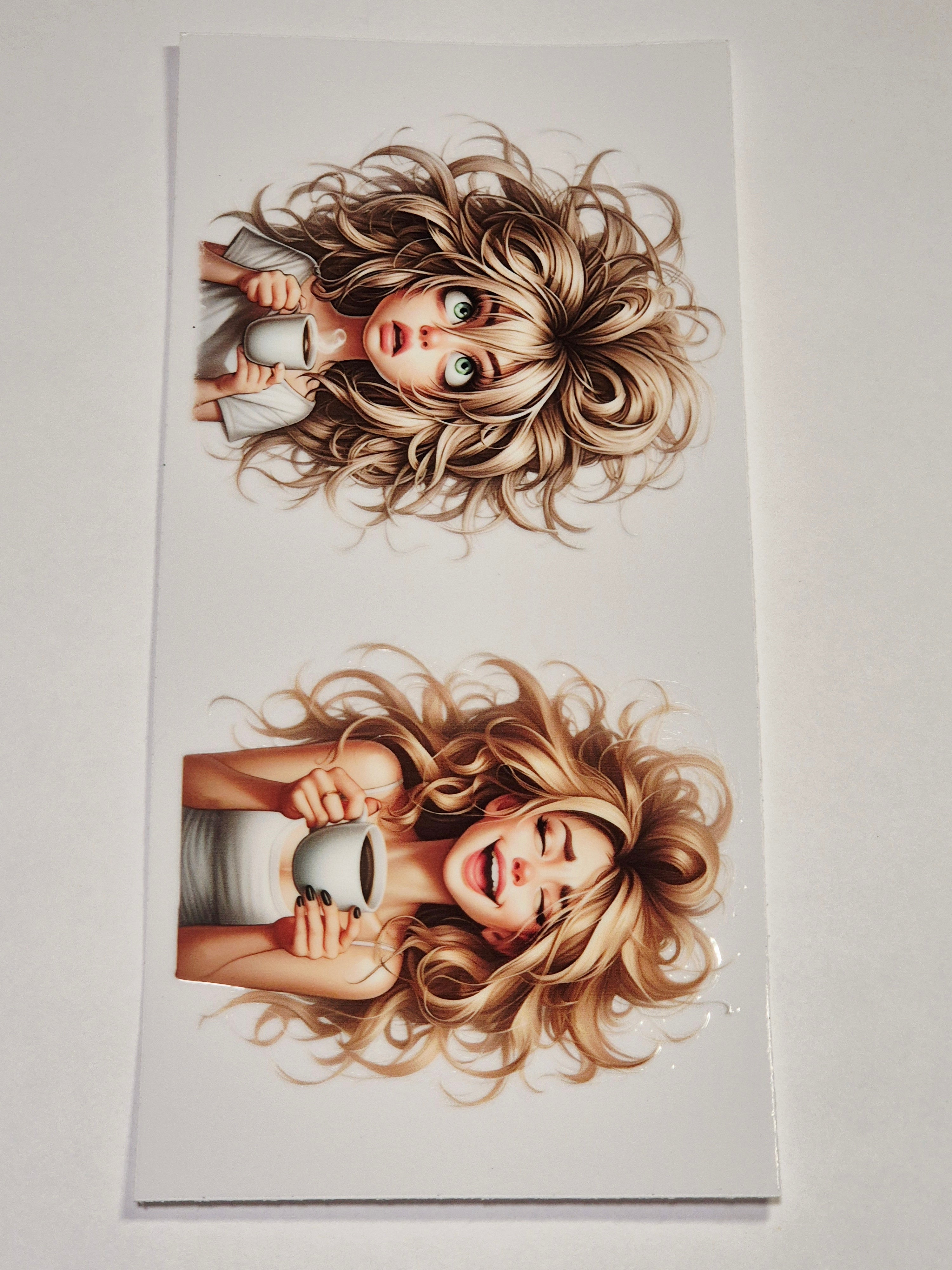 Sticker Frau Crazy Verrückt 51