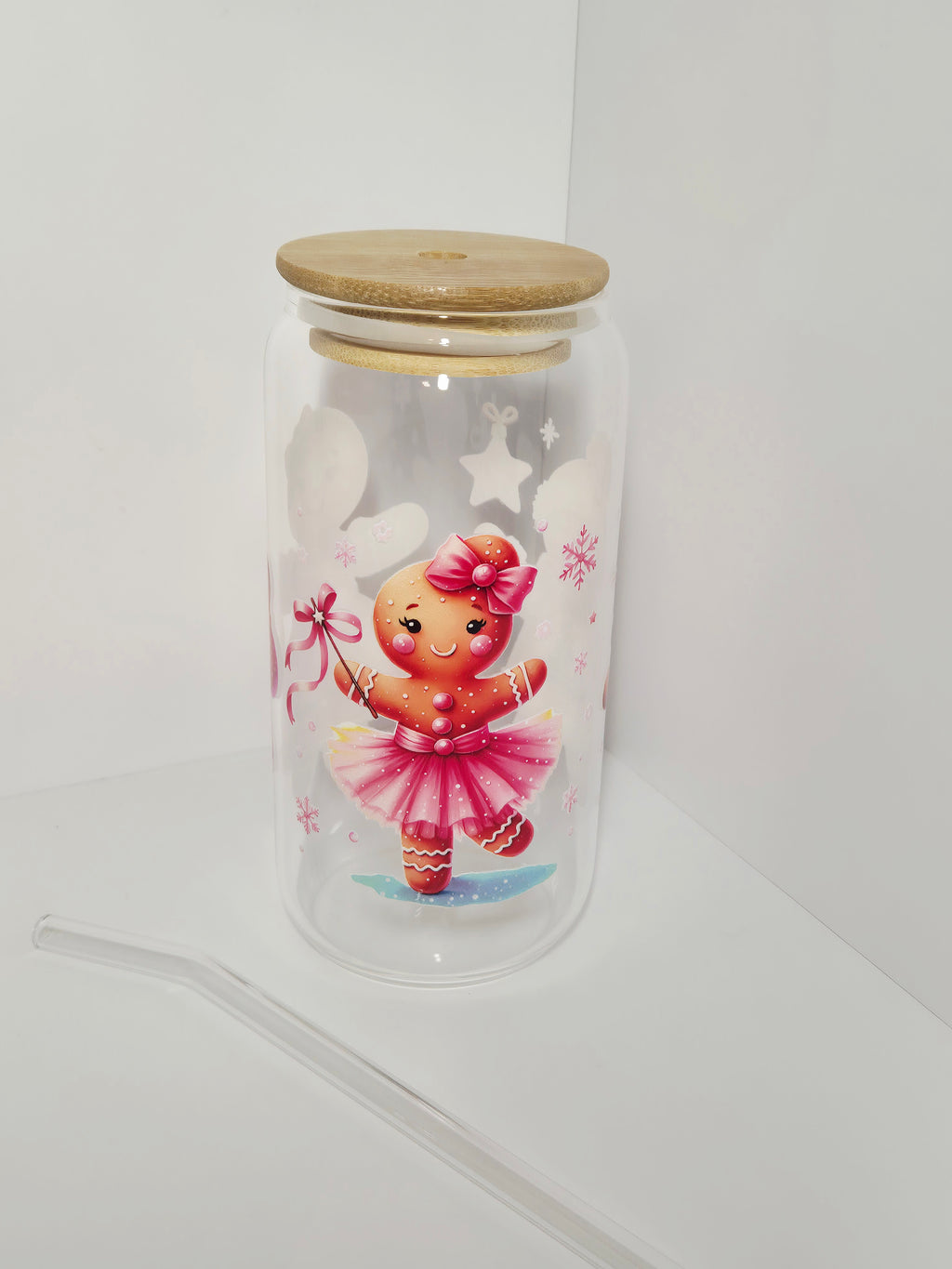 Weihnachtstrinkglas Lebkuchen Mädchen