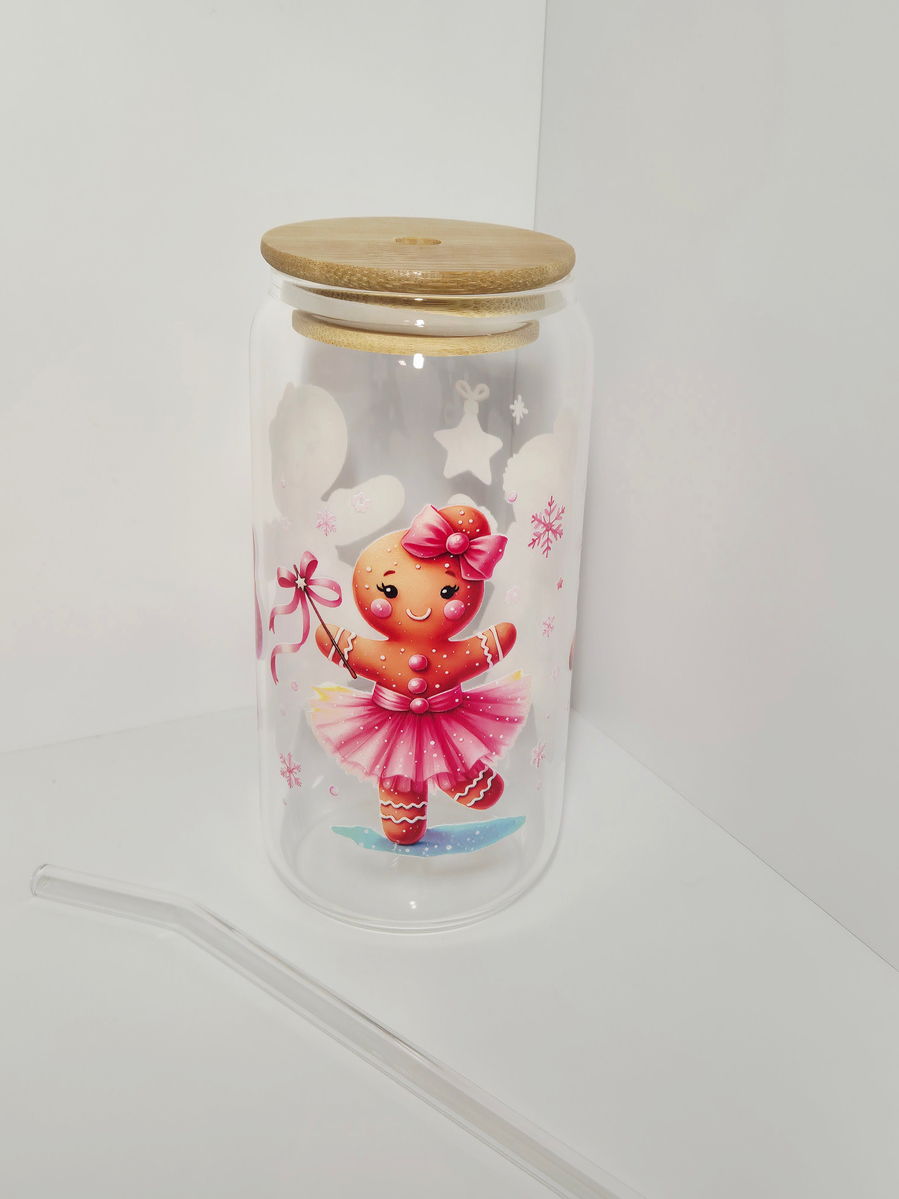 Weihnachtstrinkglas Lebkuchen Mädchen