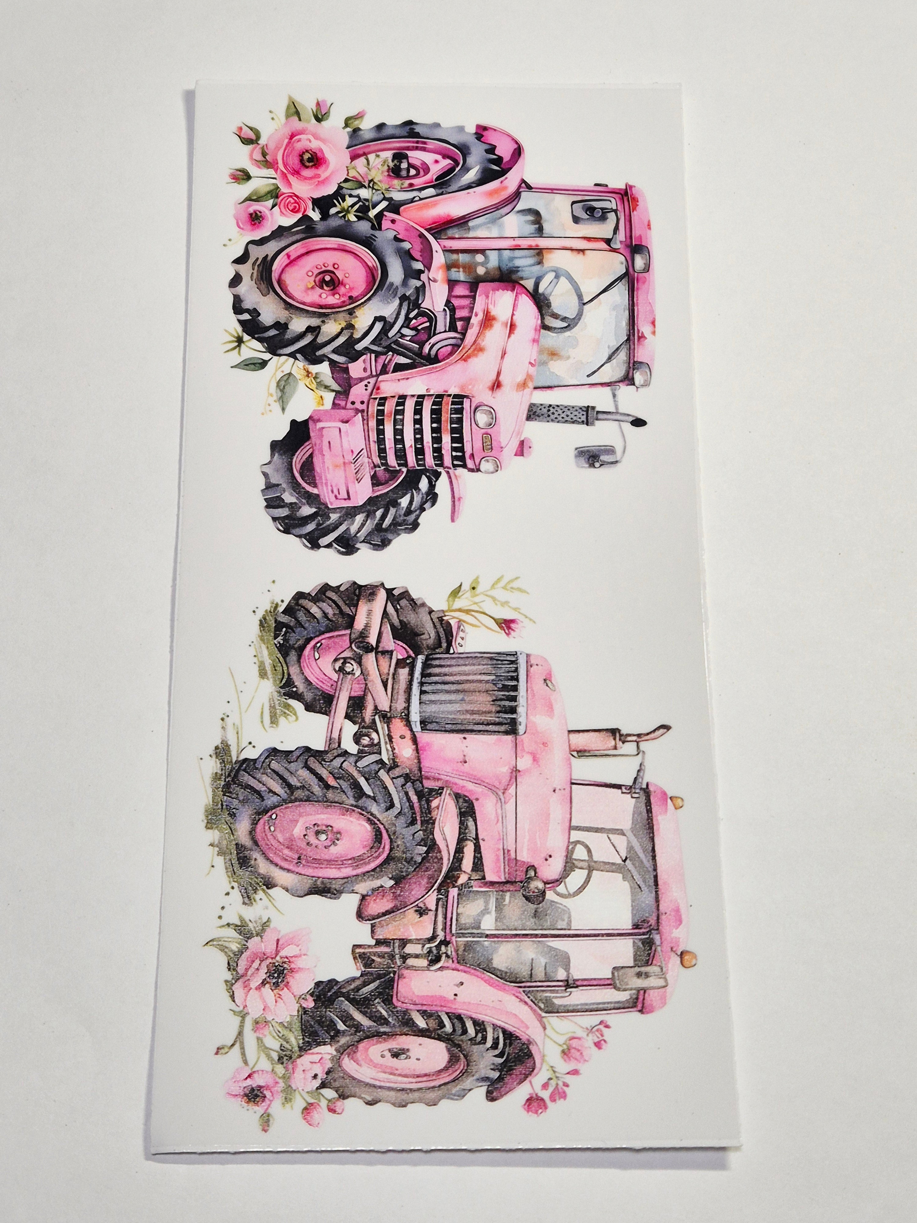 Sticker Traktor Pink Frau 83