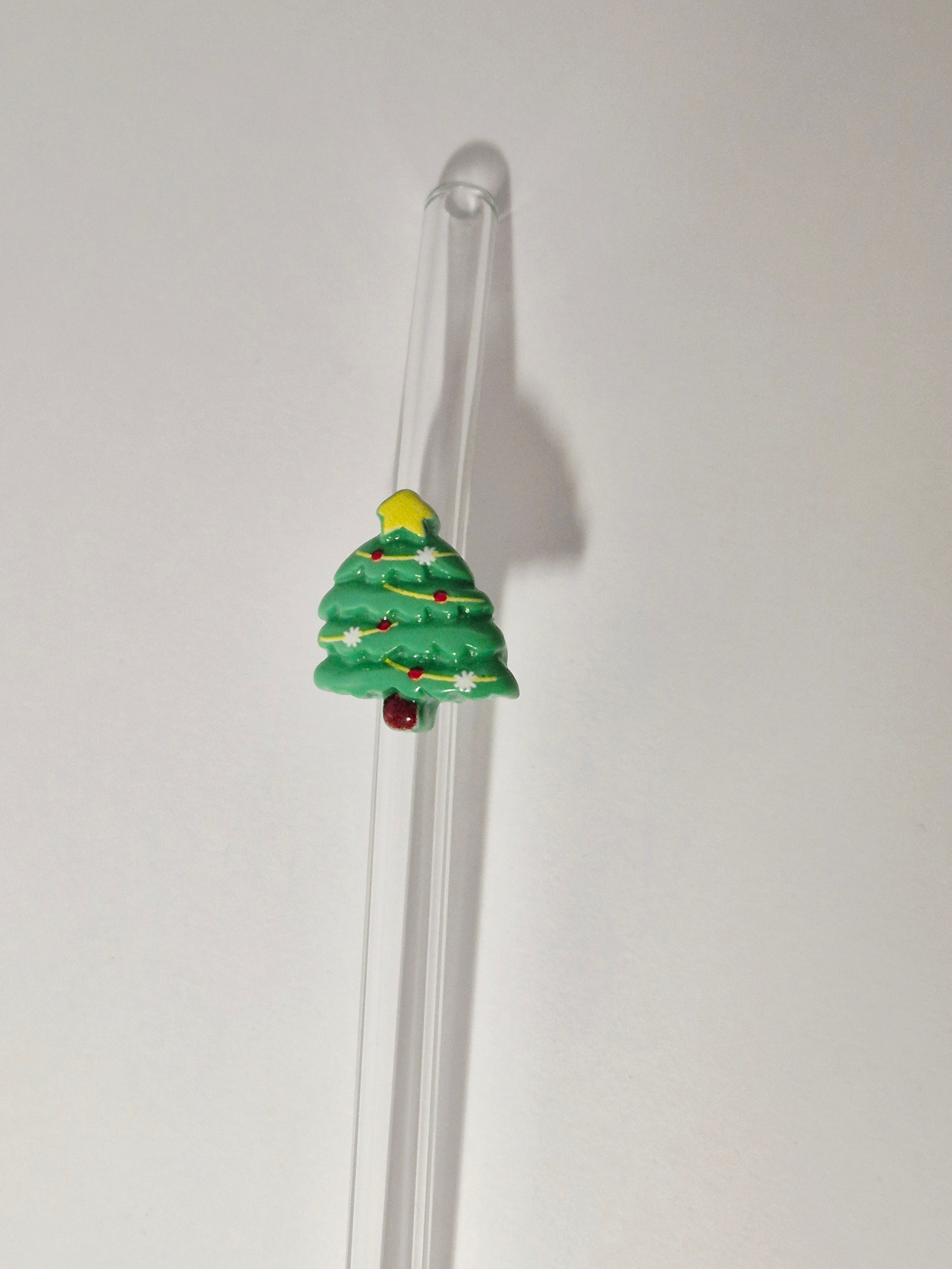 Glasstrohhalm Weihnachten Tannenbaum