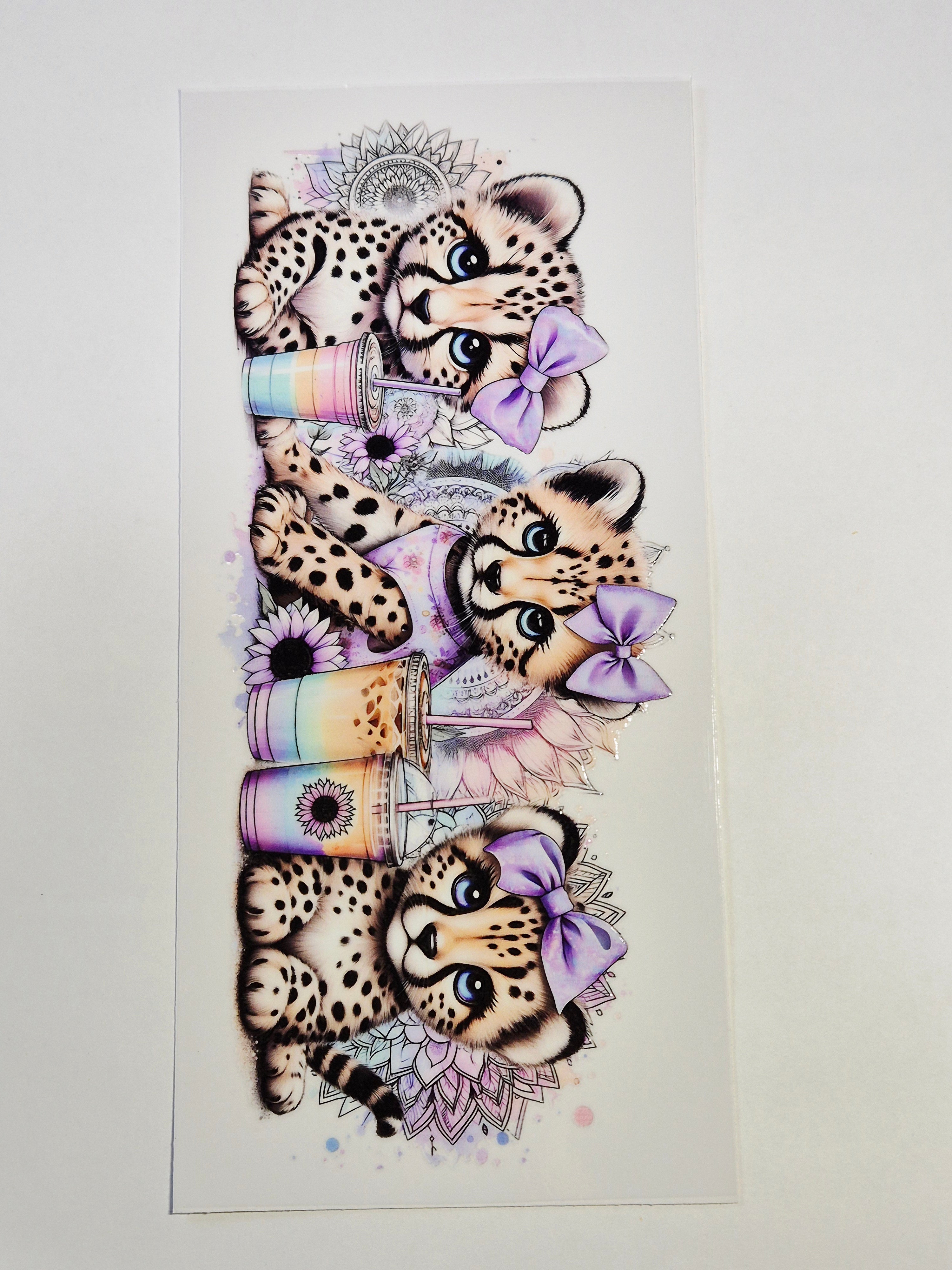 Sticker Leopard süss 57