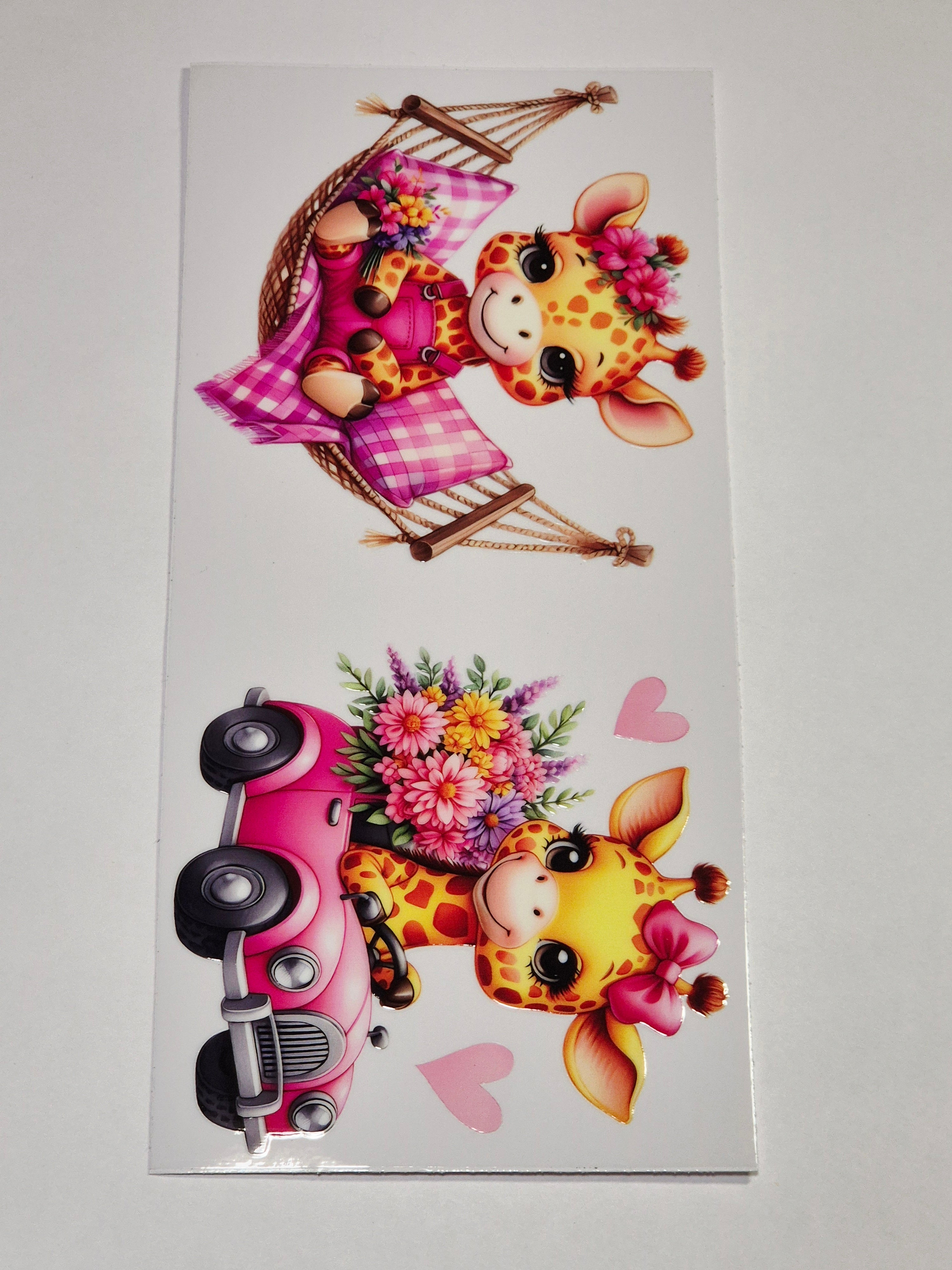 Sticker Giraffe Mädchen 203