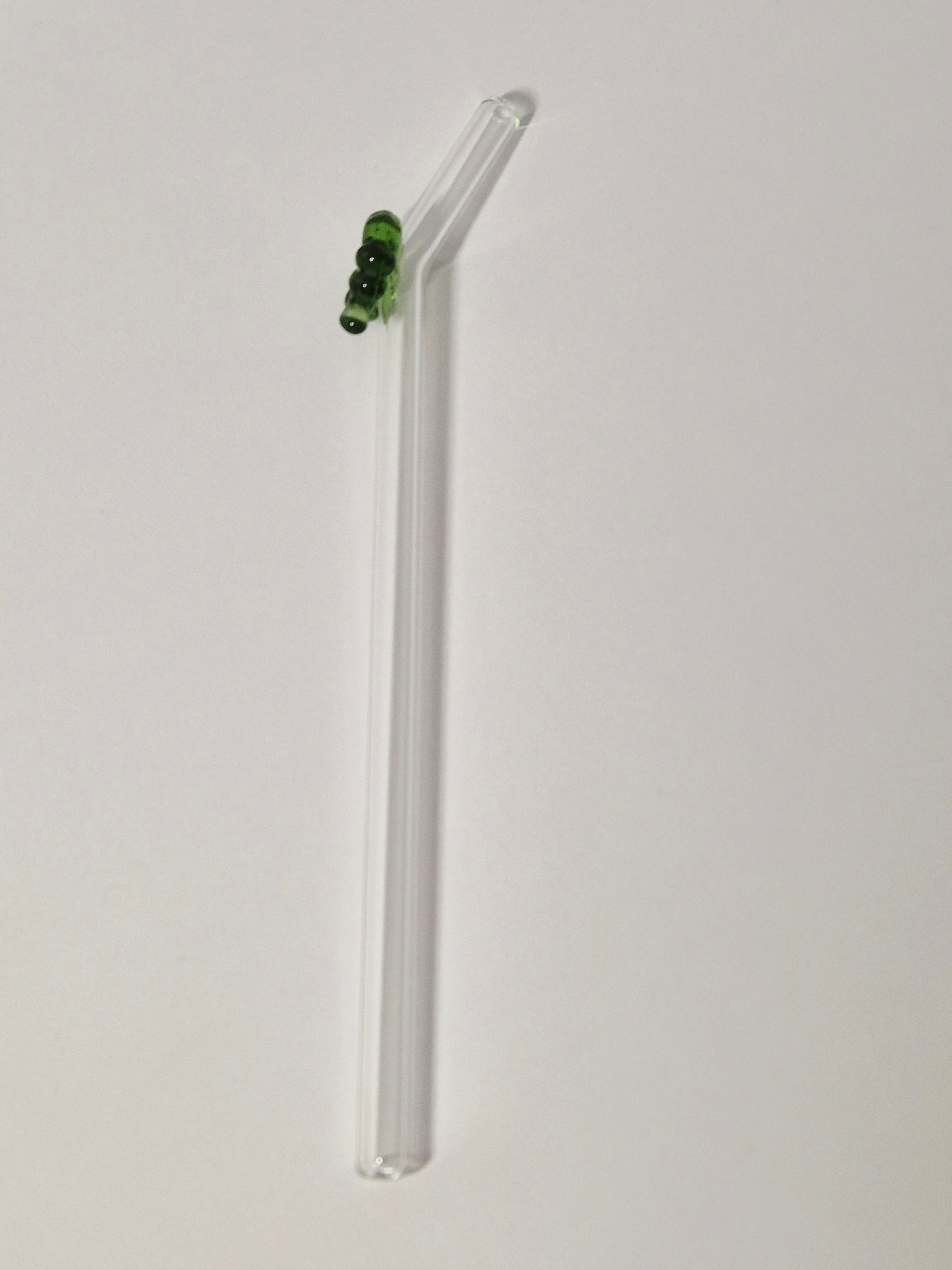 Glasstrohhalm Kleeblatt