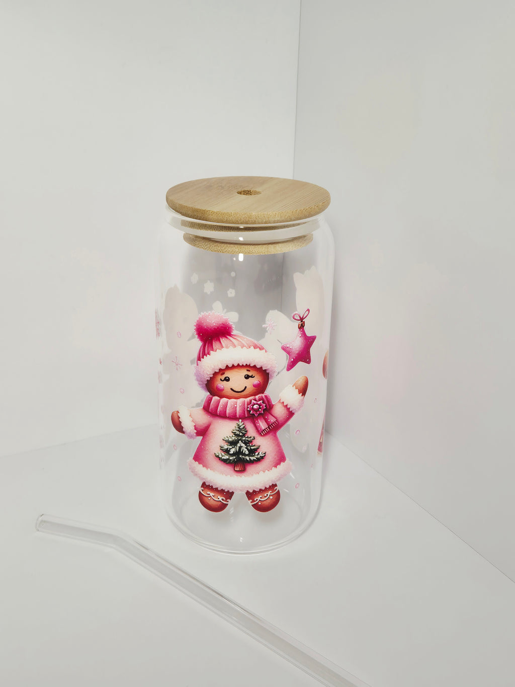 Weihnachtstrinkglas Lebkuchen Mädchen