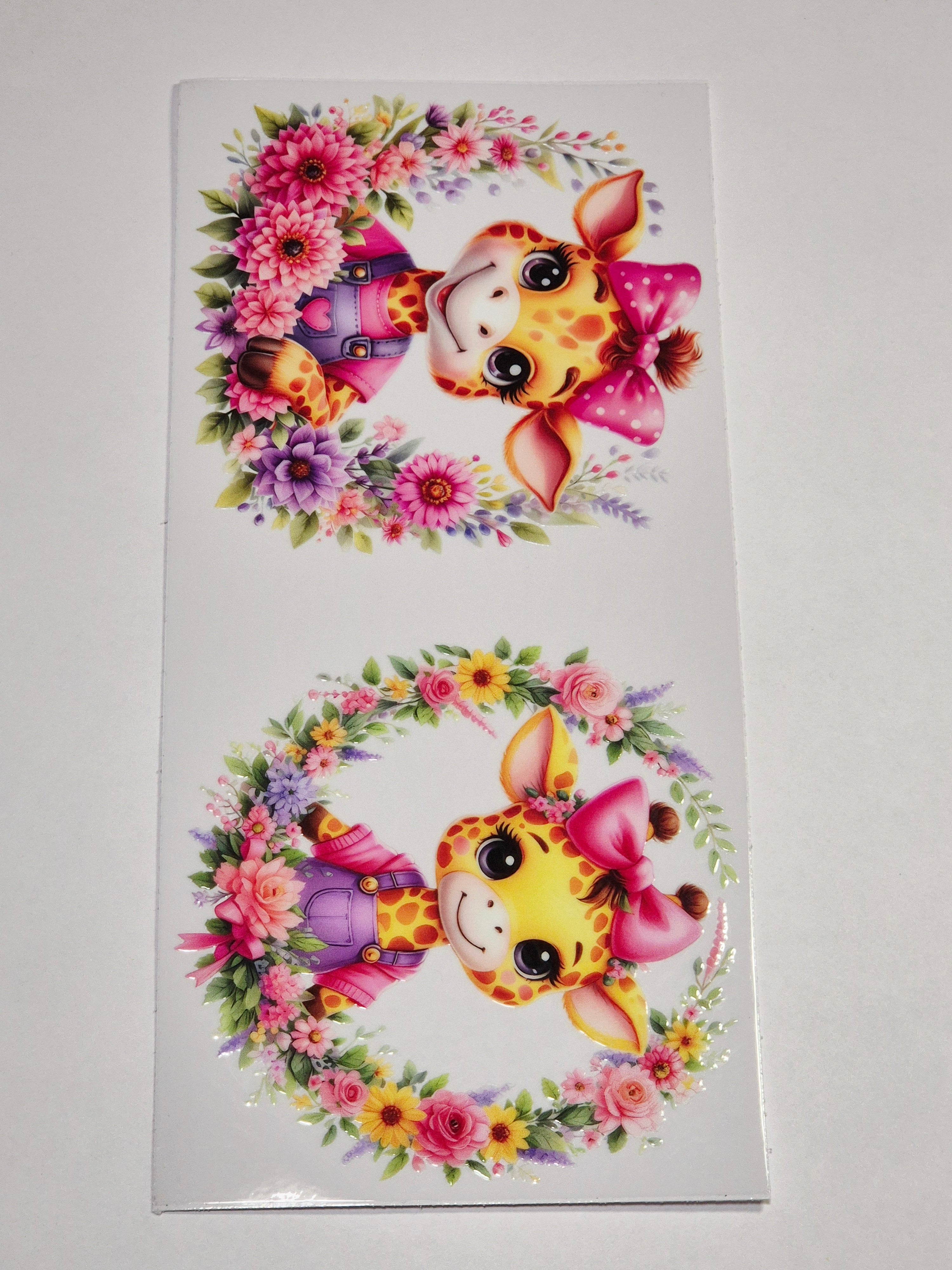Sticker Giraffe Mädchen 202