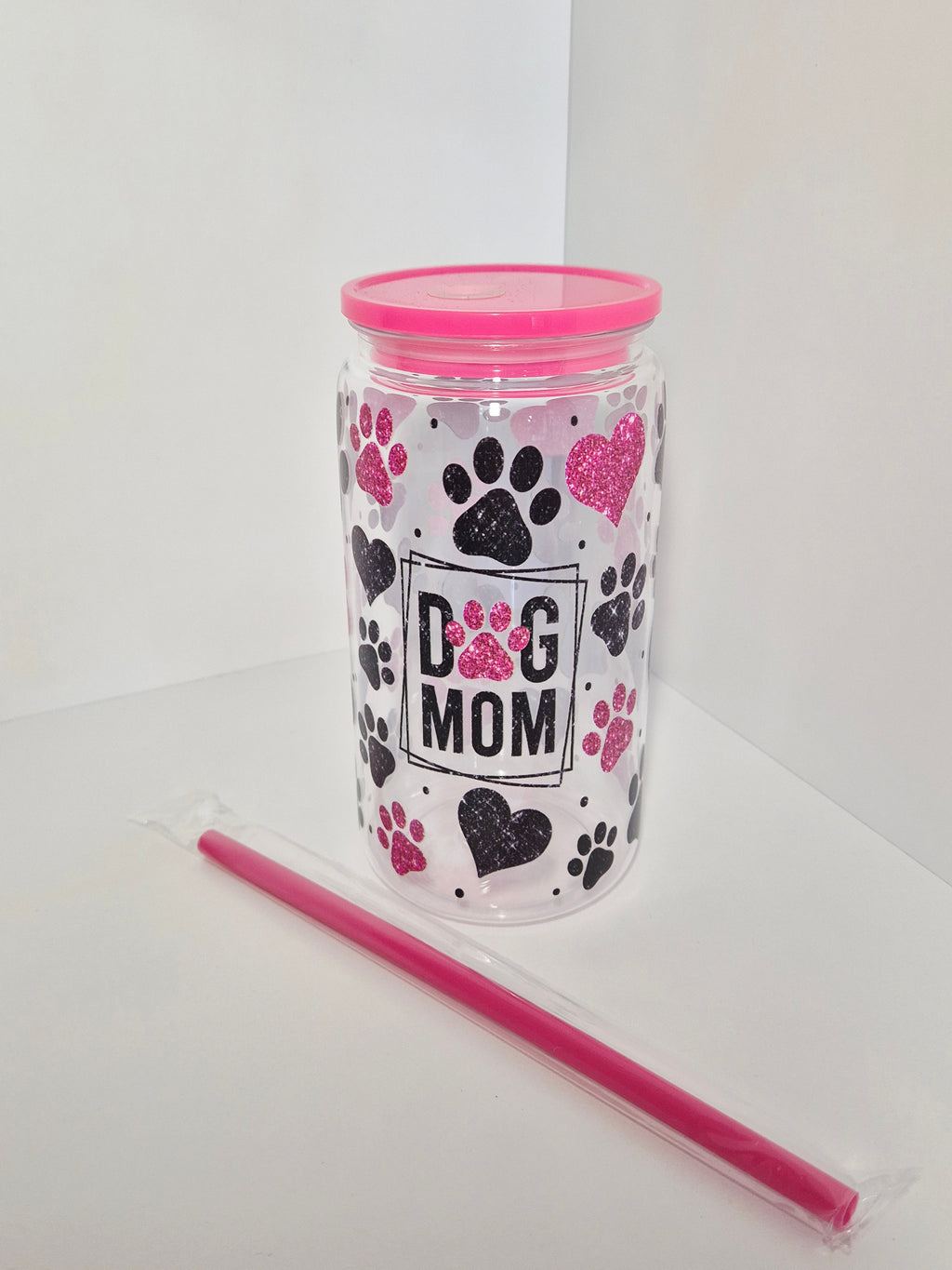 Trinkbecher Dog Mum Pink