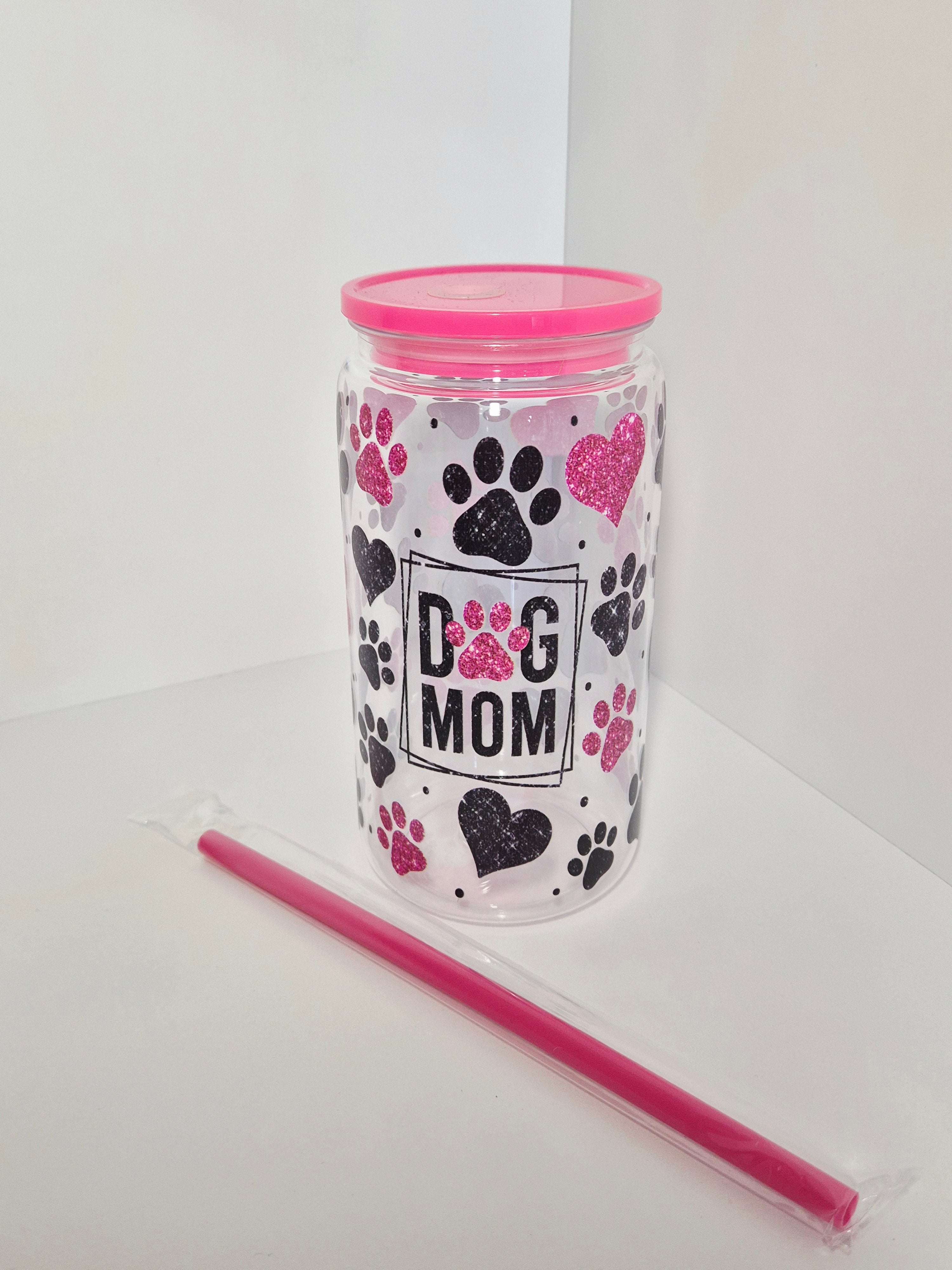 Trinkbecher Dog Mum Pink