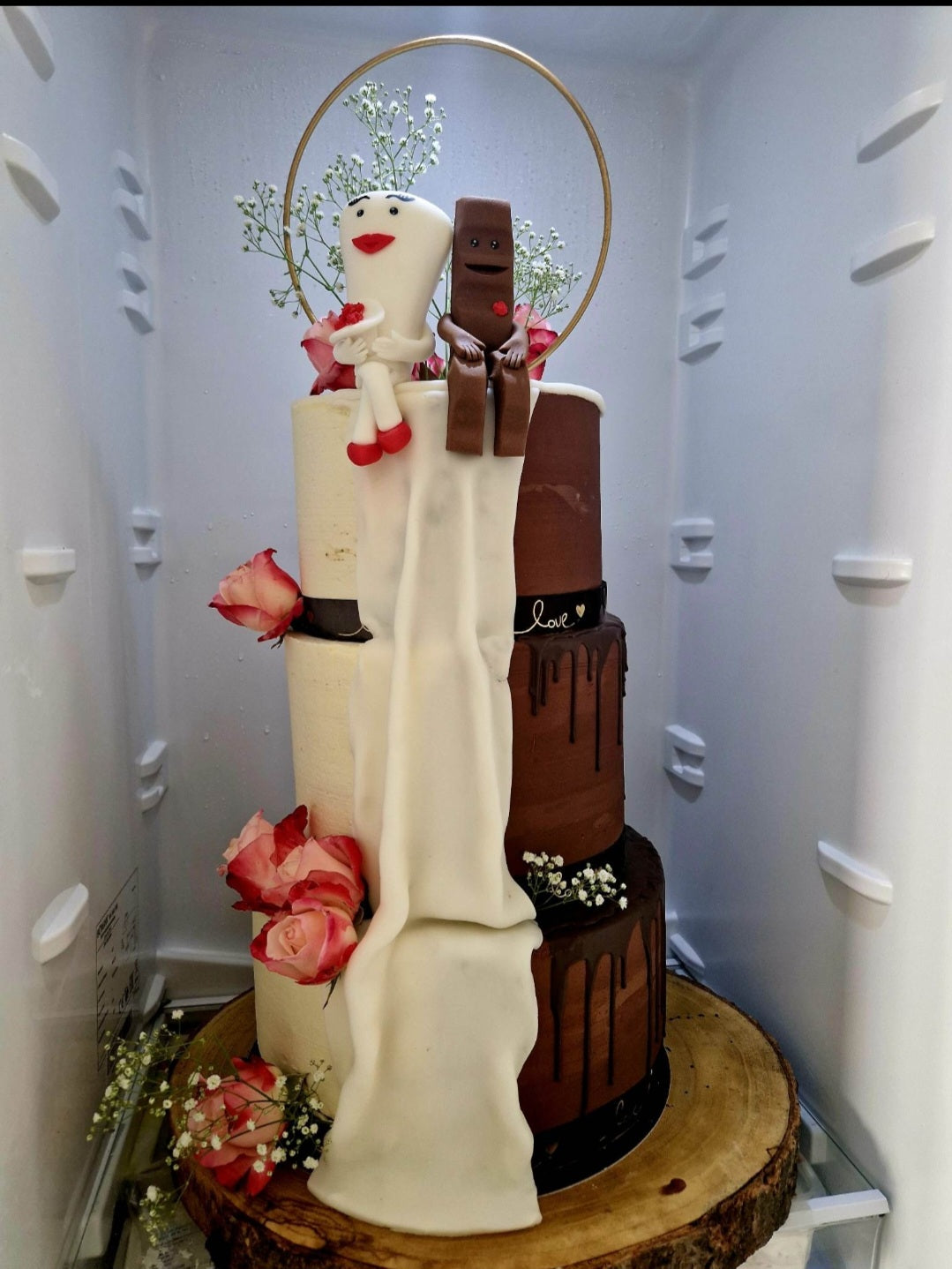 Fondantfigur Milchglas und Schokoriegel , Tortendeko