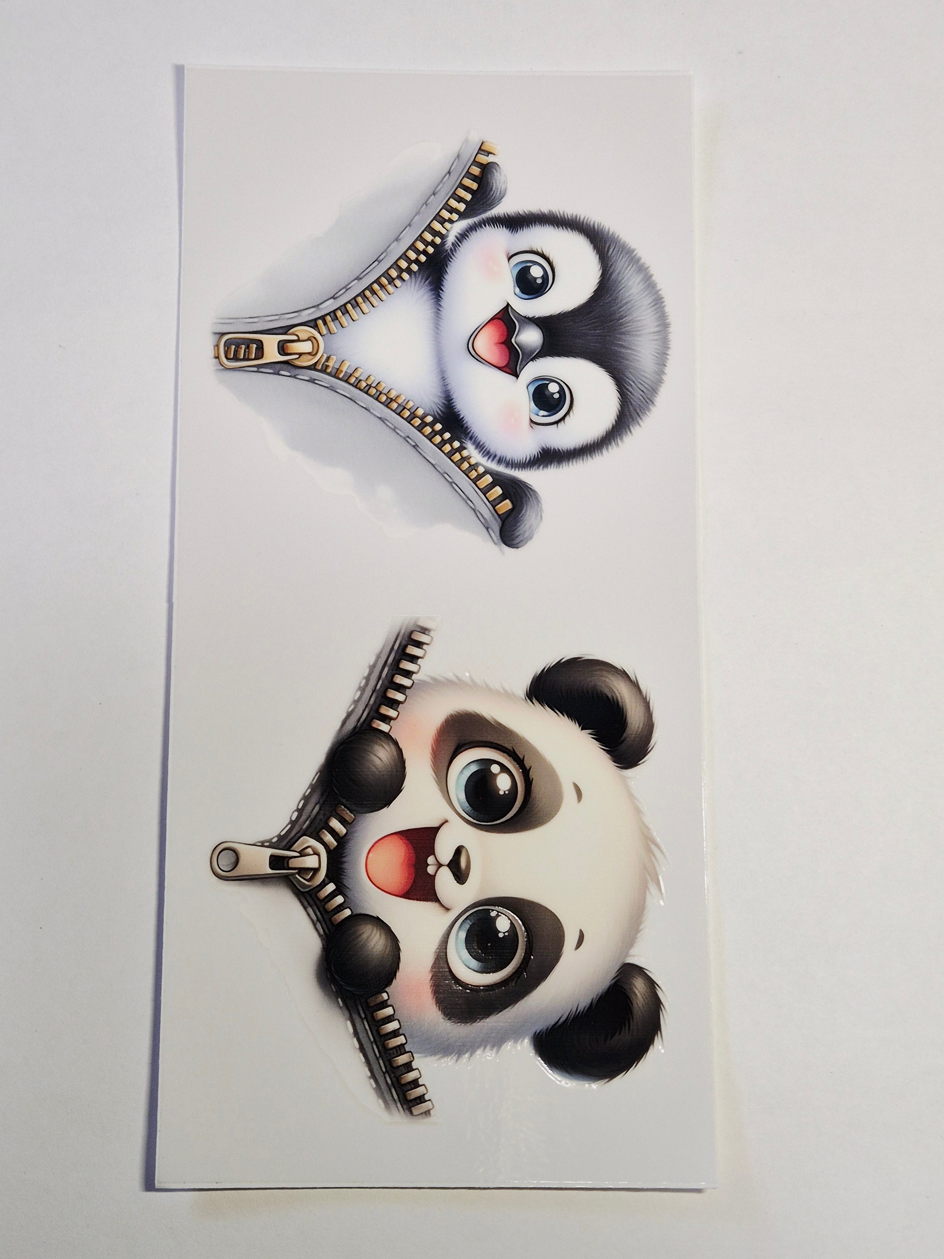 Sticker Tiere Reissverschluss 106