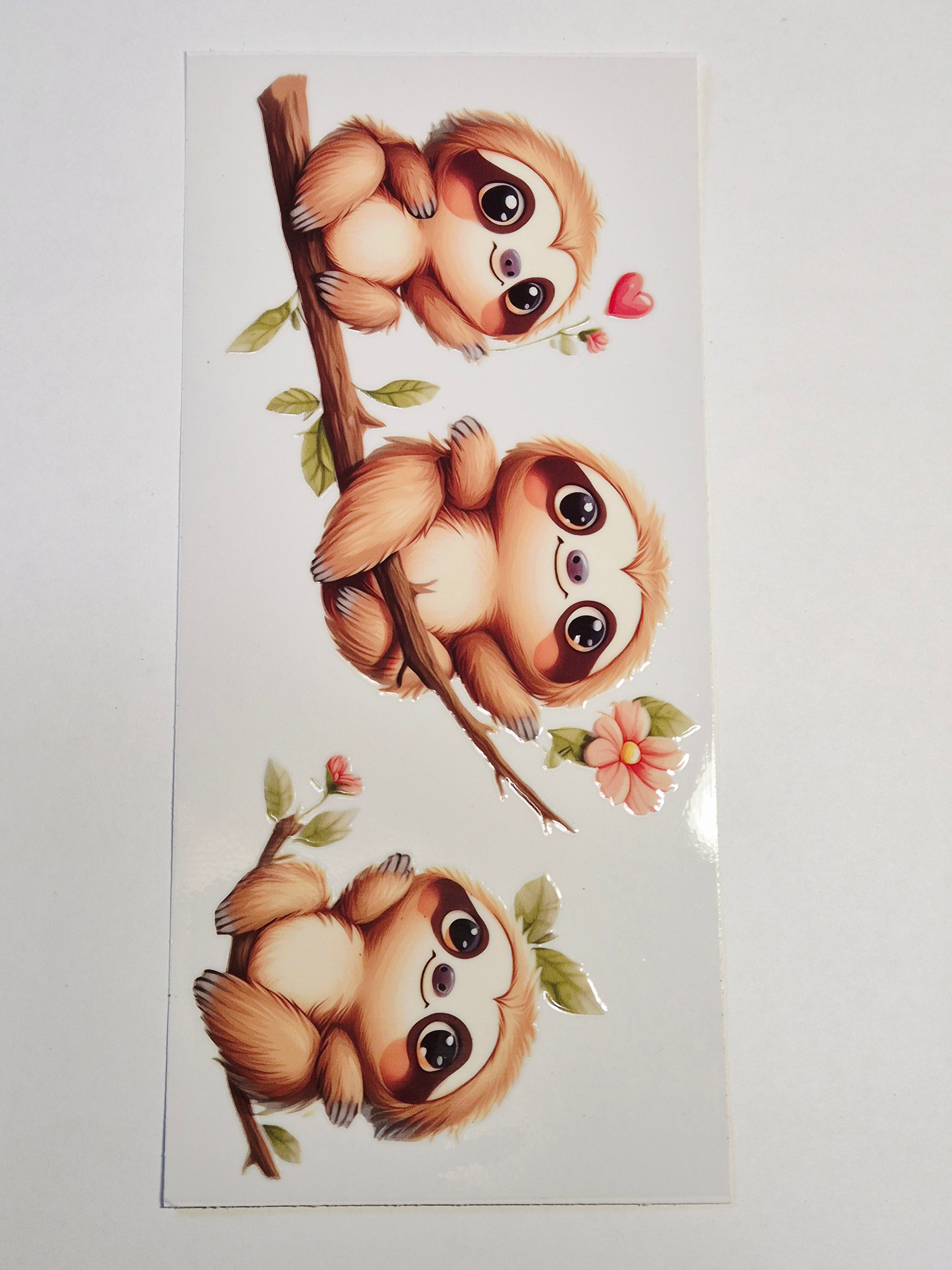 Sticker Faultier 129